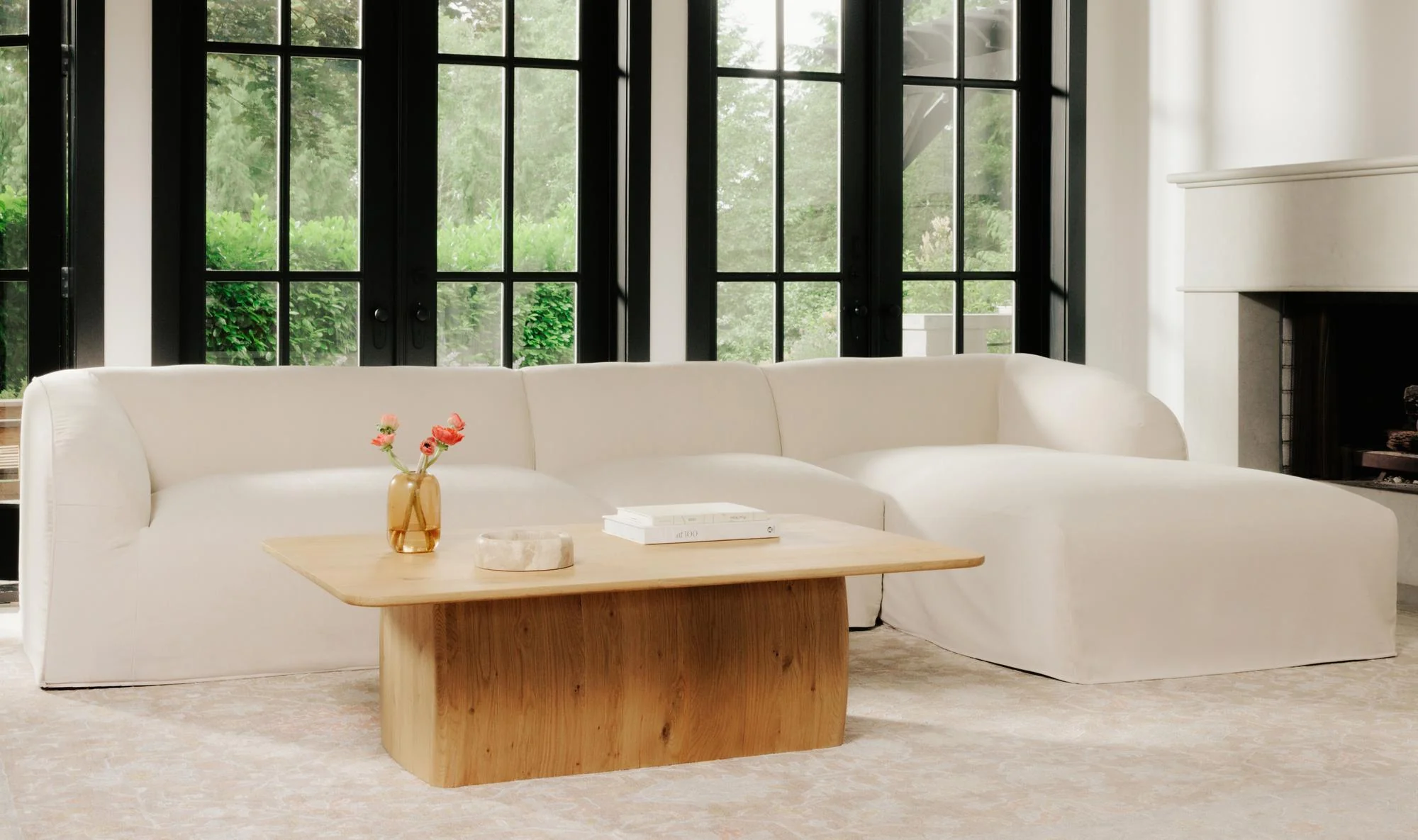 Isla Left Arm Facing Chair Beige - Image 3