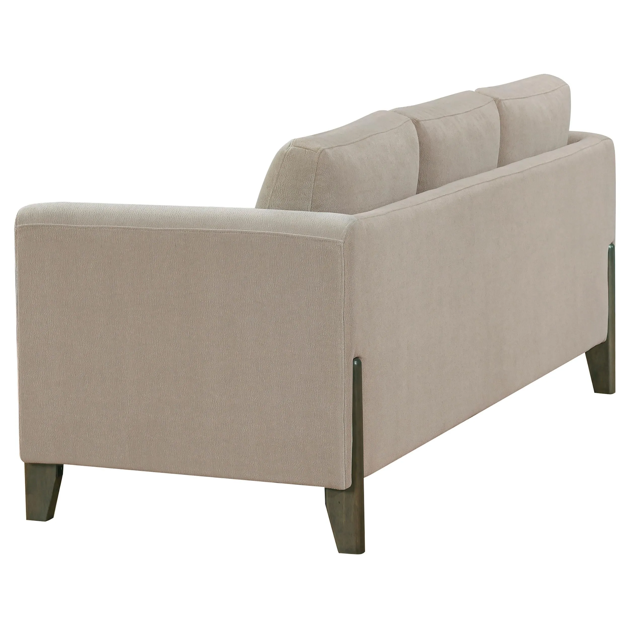 Islington 3-piece Upholstered Panel Arm Sofa Set Taupe - Image 4