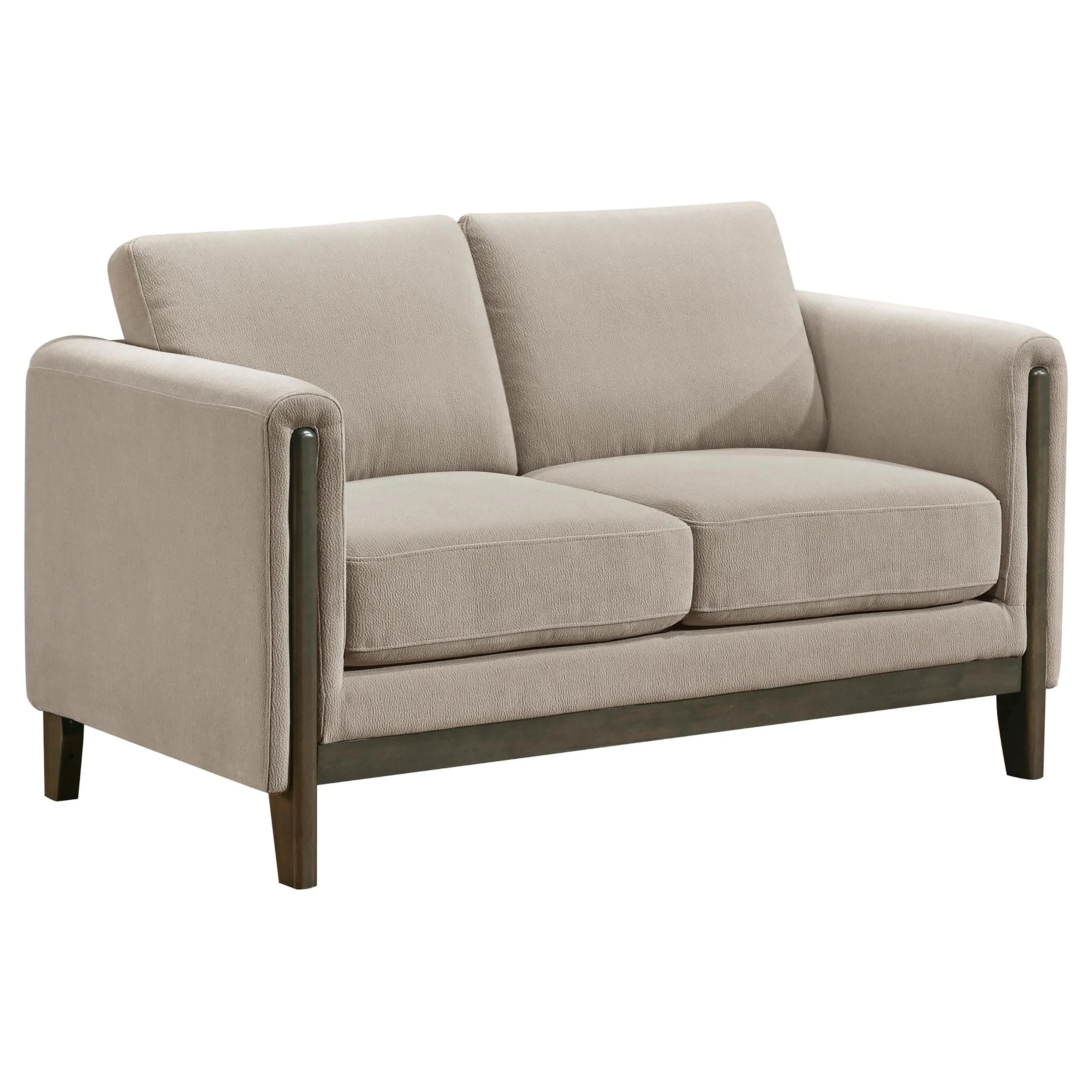 Islington Taupe 2-Piece Upholstered Panel Arm Living Room Set - Image 6