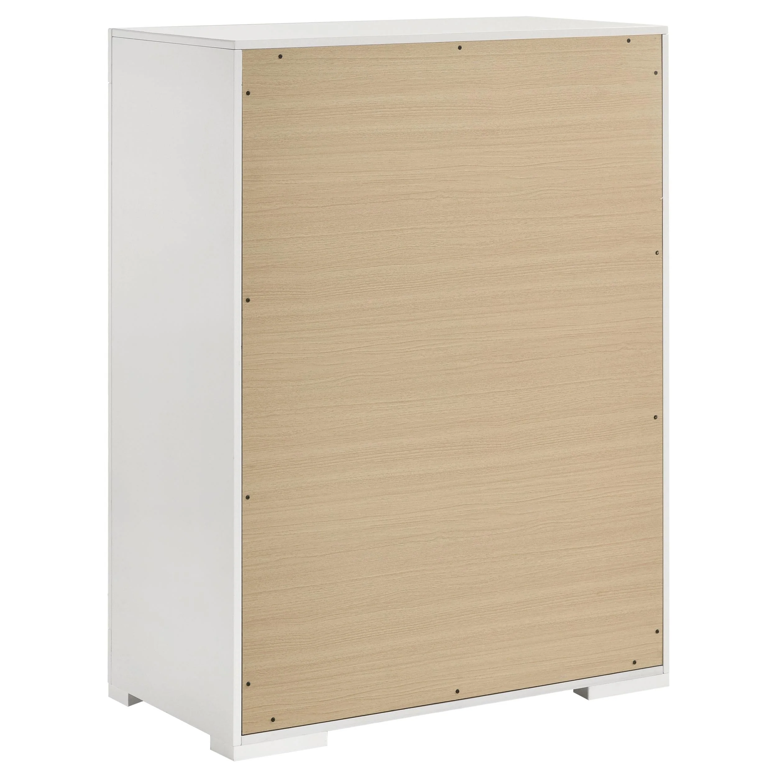 Ives White High Gloss 5-Piece Queen Bedroom Set - Image 12