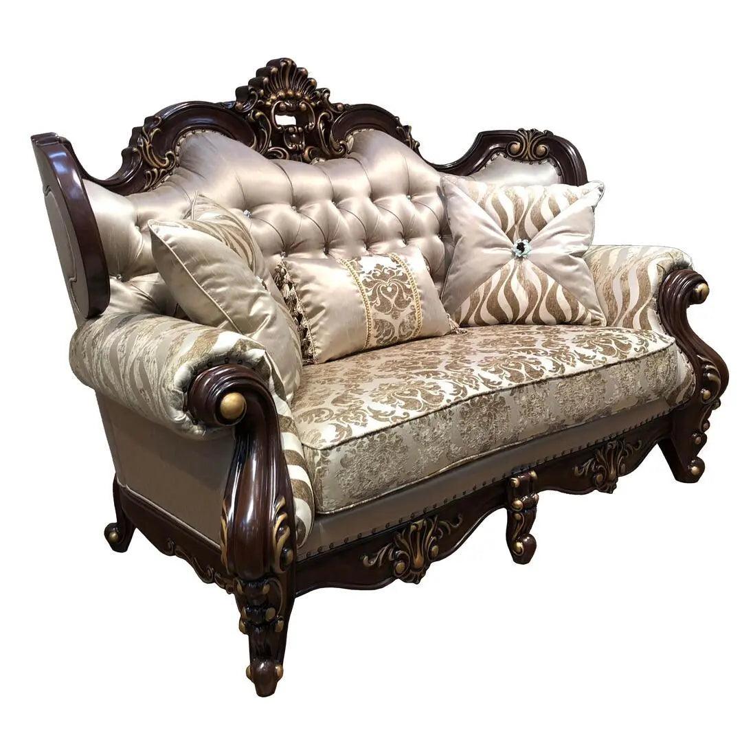 Jade Traditional Cherry Wood Finish Living Room Set - Image 3