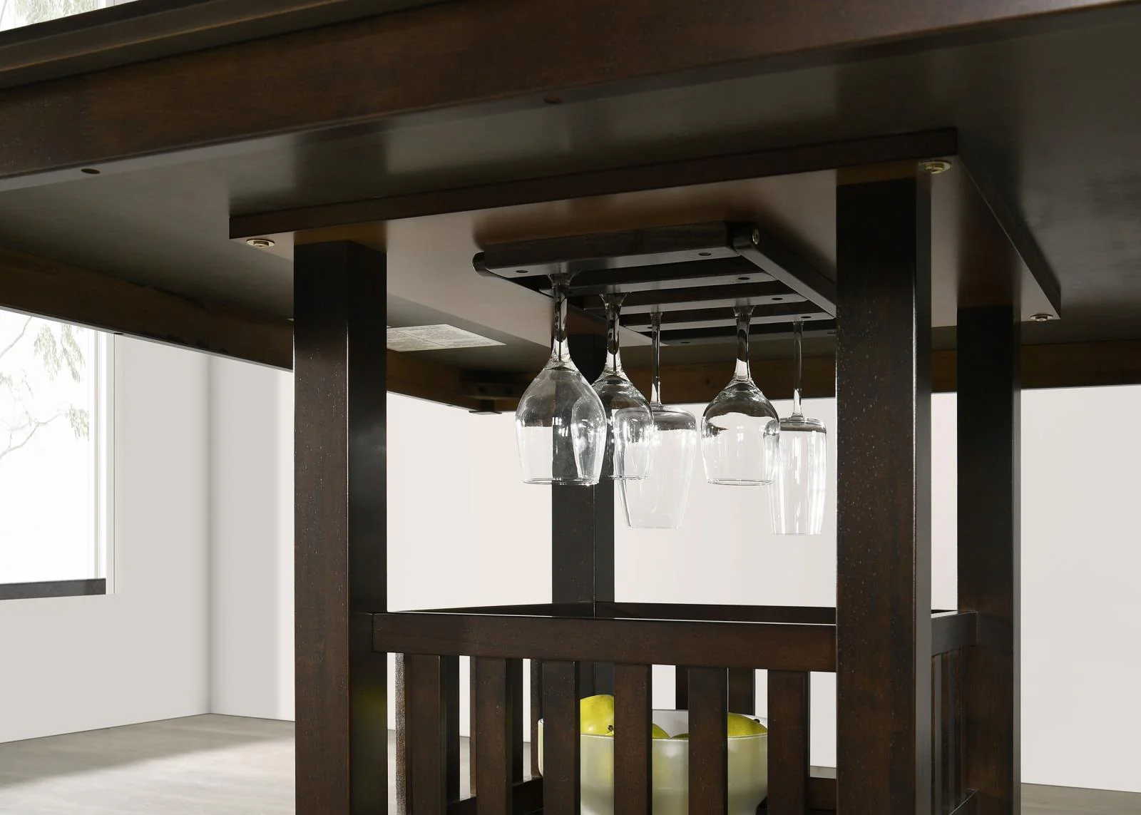Jaden Cappuccino Transitional Counter Height Dining Set - Image 10