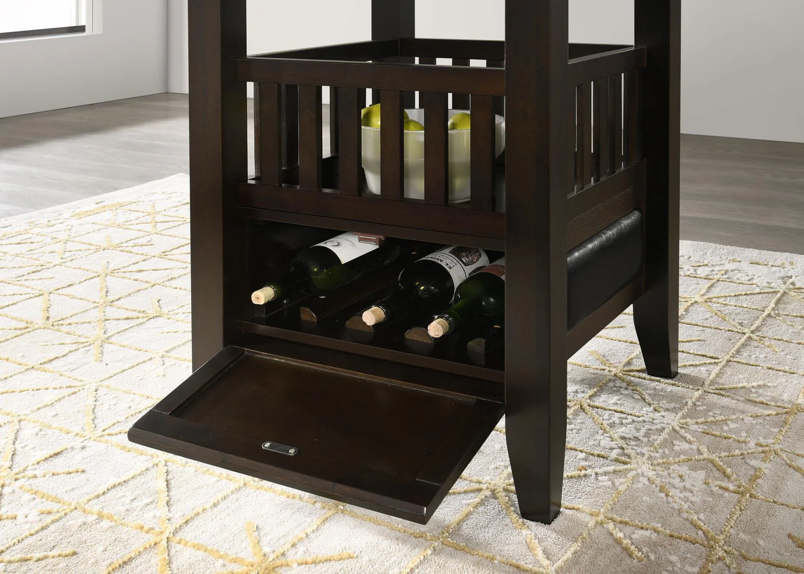 Jaden Cappuccino Transitional Counter Height Dining Set - Image 11