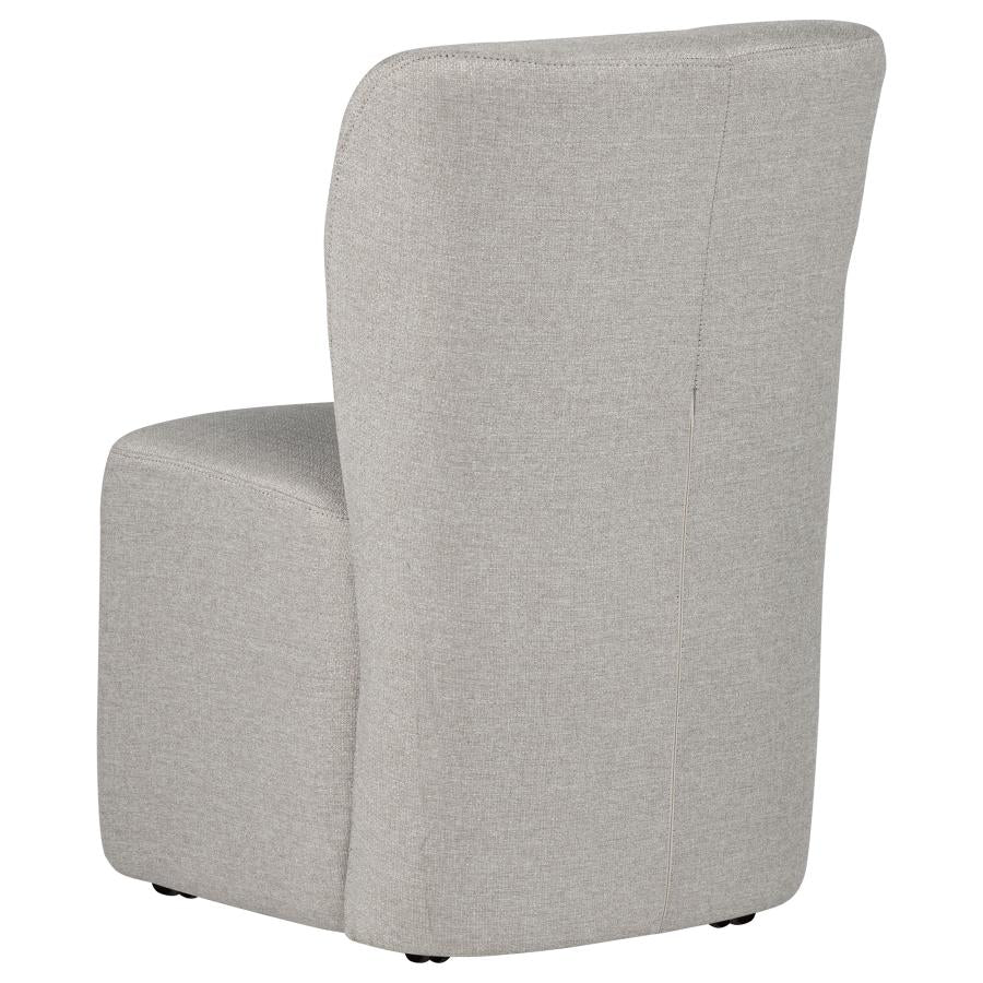 Jaelynn Upholstered Parsons Dining Side Chair Beige (Set of 2) - Image 6