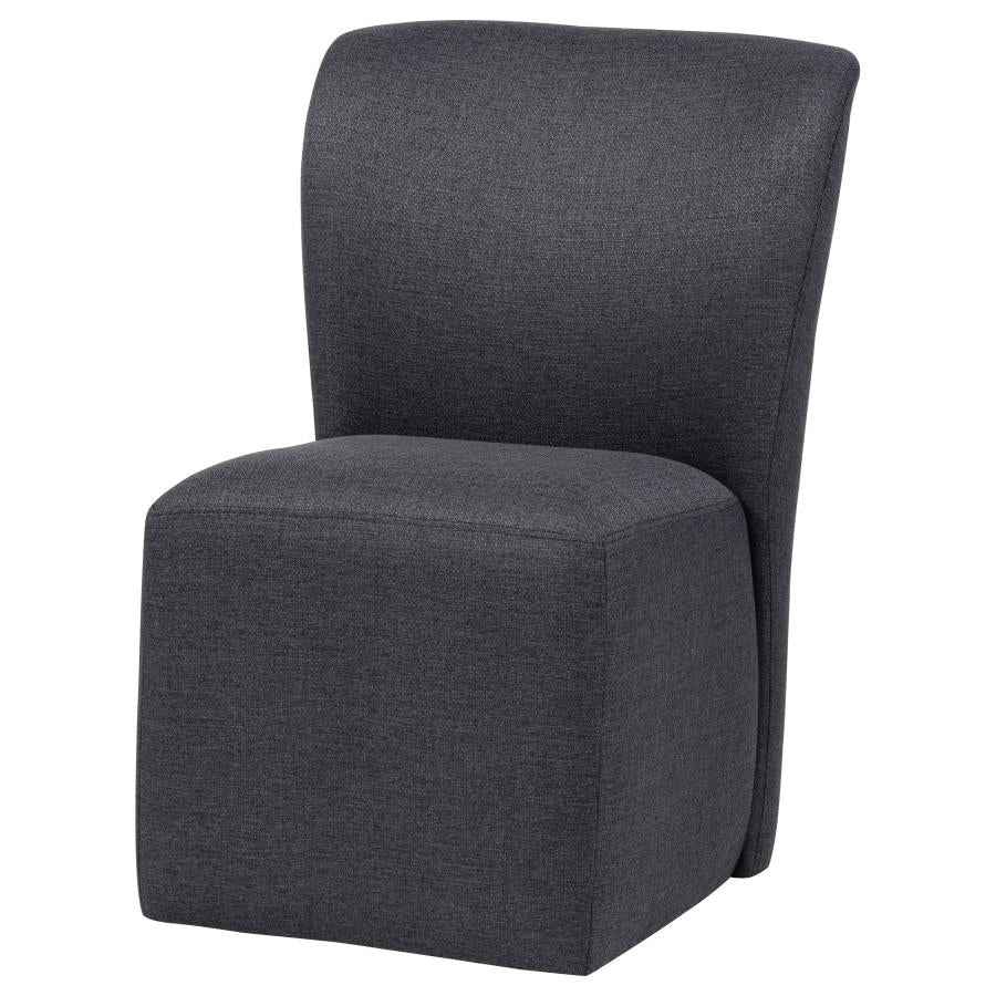 Jaelynn Upholstered Parsons Dining Side Chair Charcoal (Set of 2) - Image 4