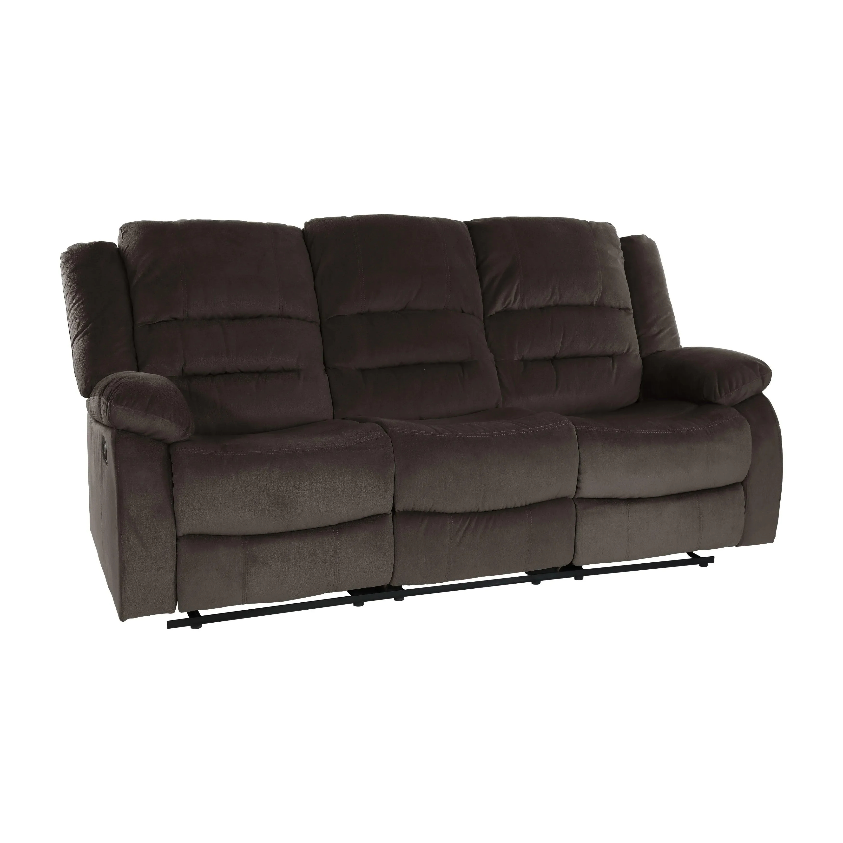 Jarita Chocolate Double Reclining Sofa - Image 5
