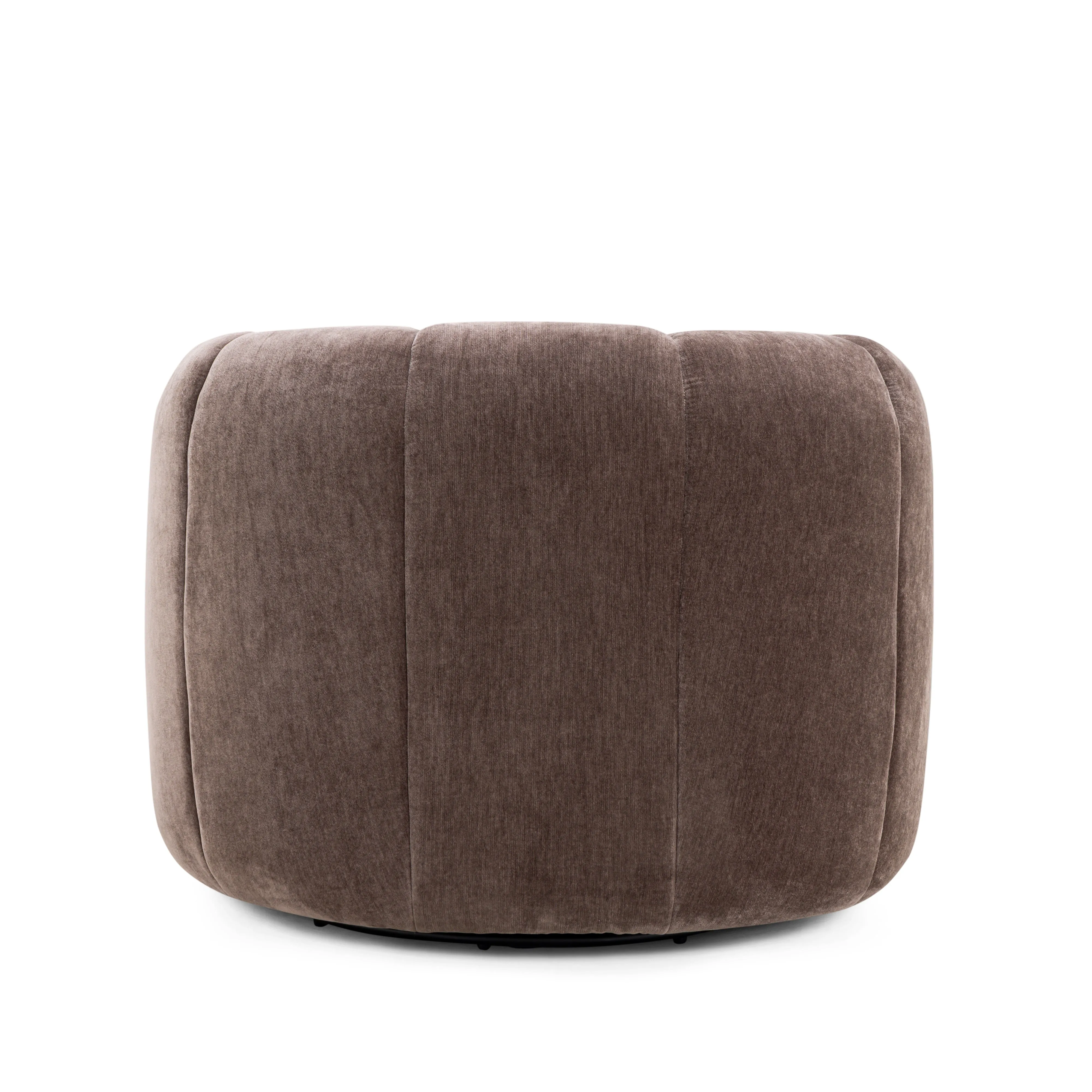 Jasmine Upcycled Contract-Grade Basketweave Fabric Swivel Accent Chair - Image 11
