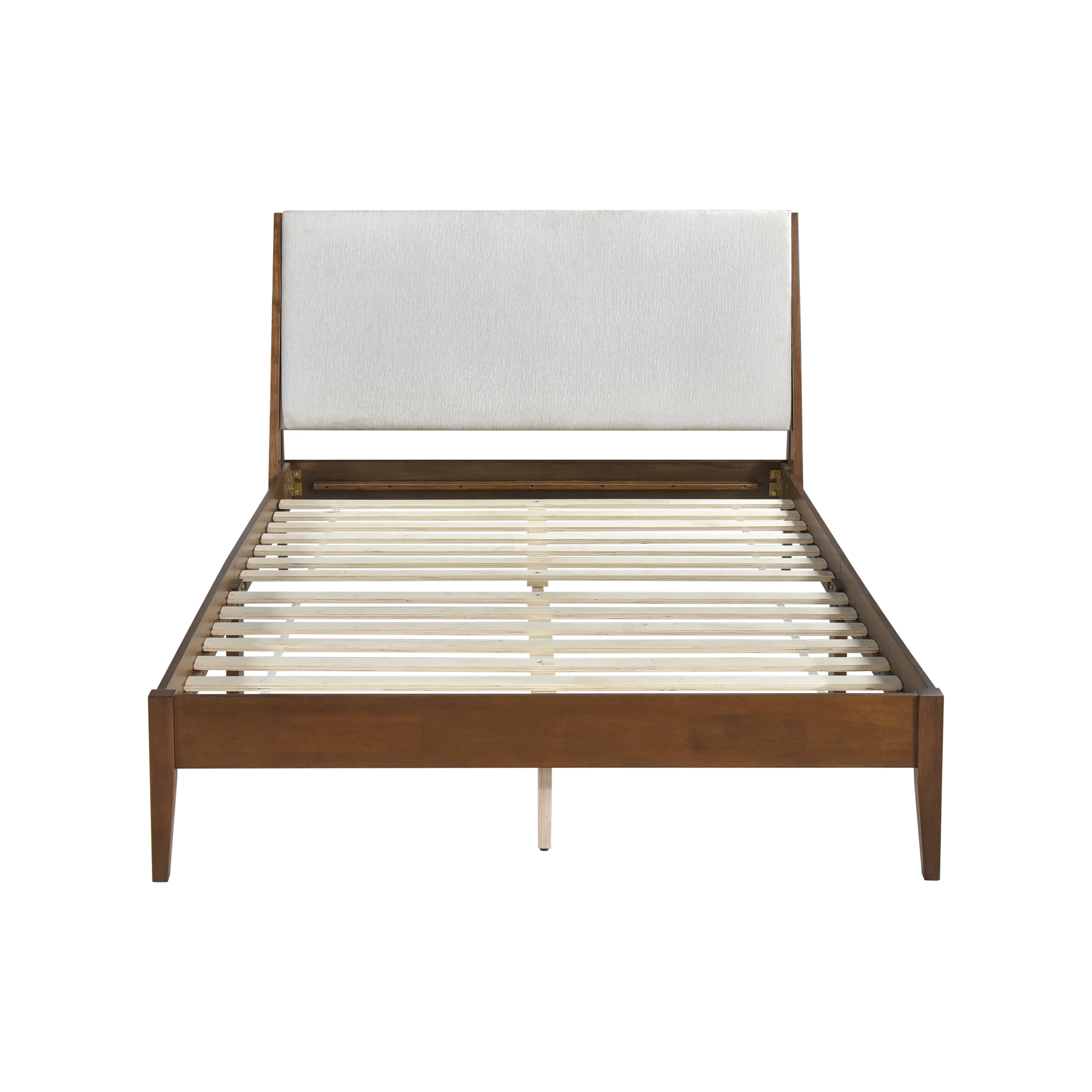 Jasper Light Gray/Chestnut Queen Platform Bed - Image 2
