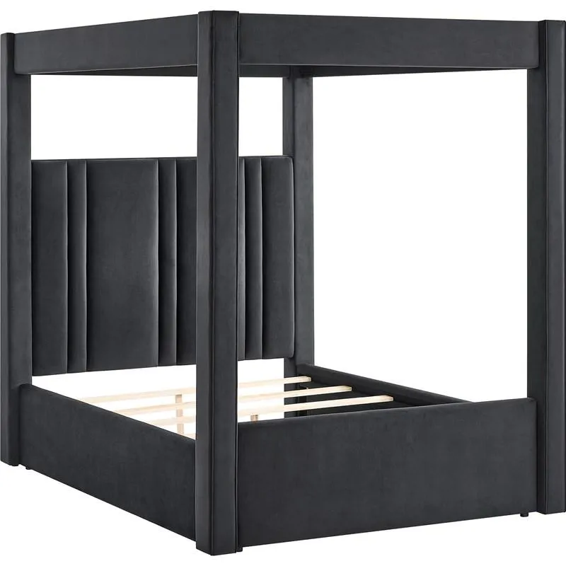 Jayla Upholstered Queen Canopy Bed