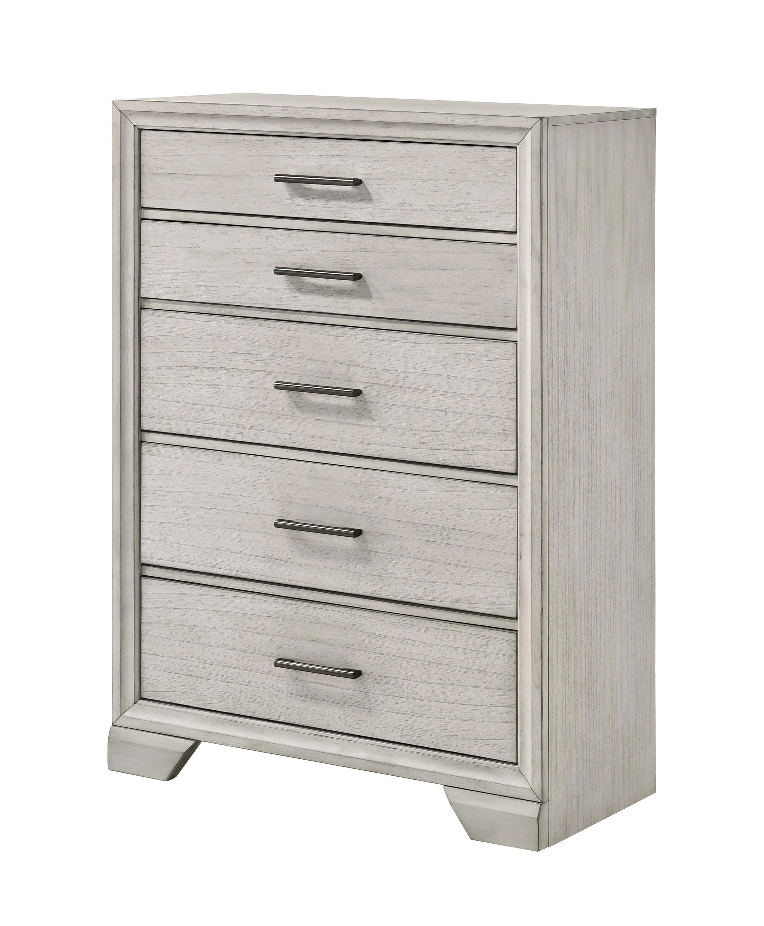 Jaymes White Mist Footboard Storage Platform Bedroom Set - Image 7