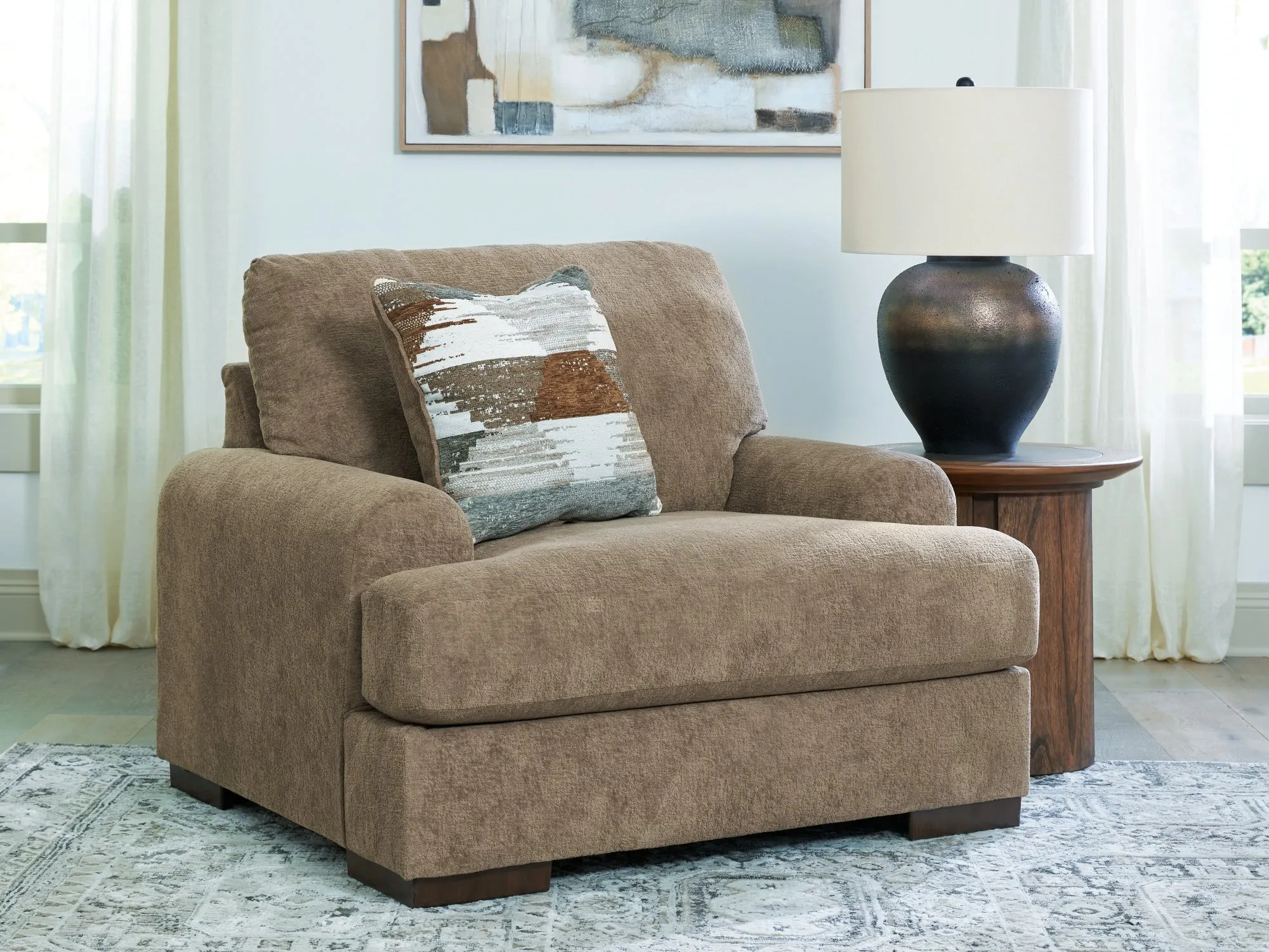 Jayne Park Pecan Oversized Chair - Image 7