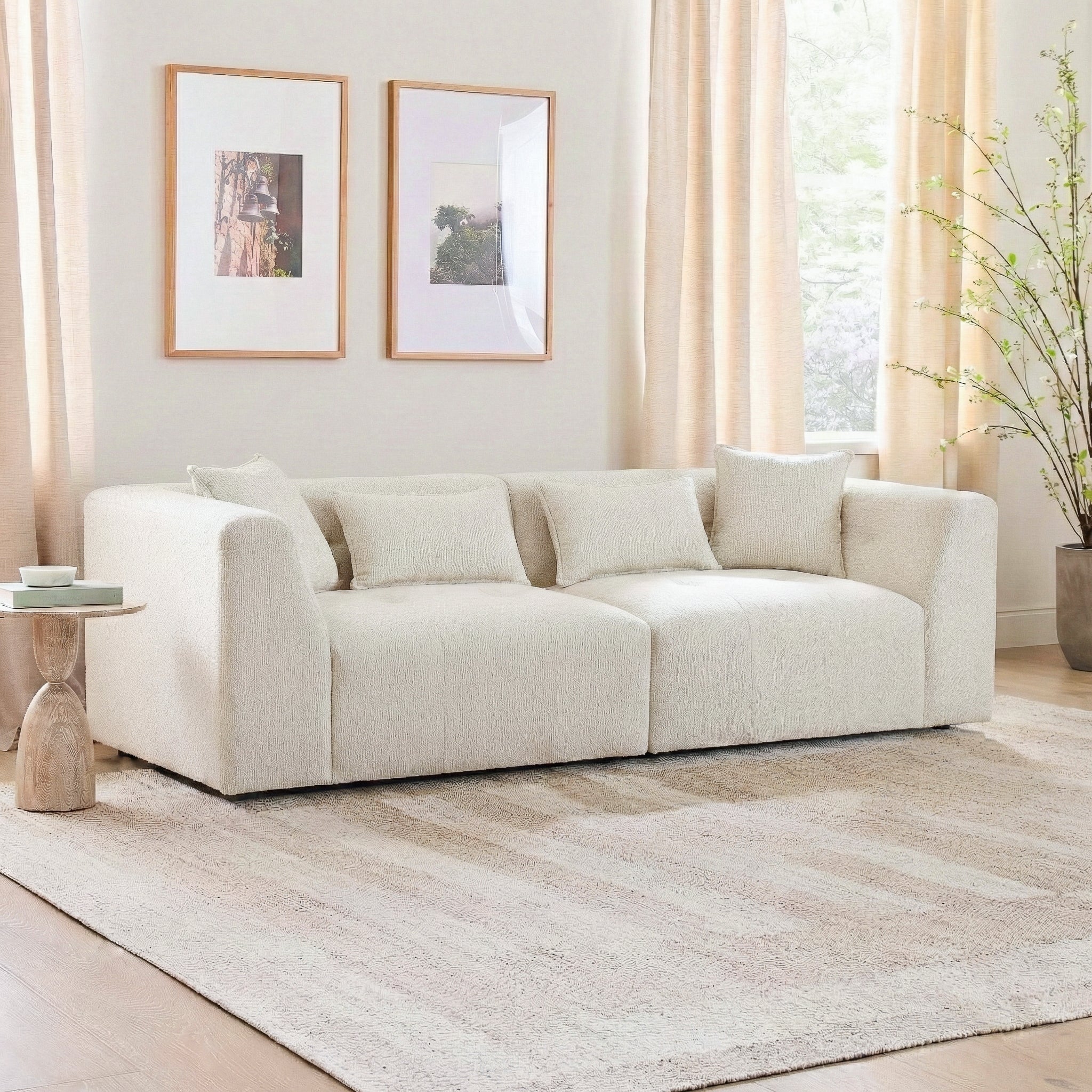 Jefferson Soft Chenille Modern Sofa - Image 3