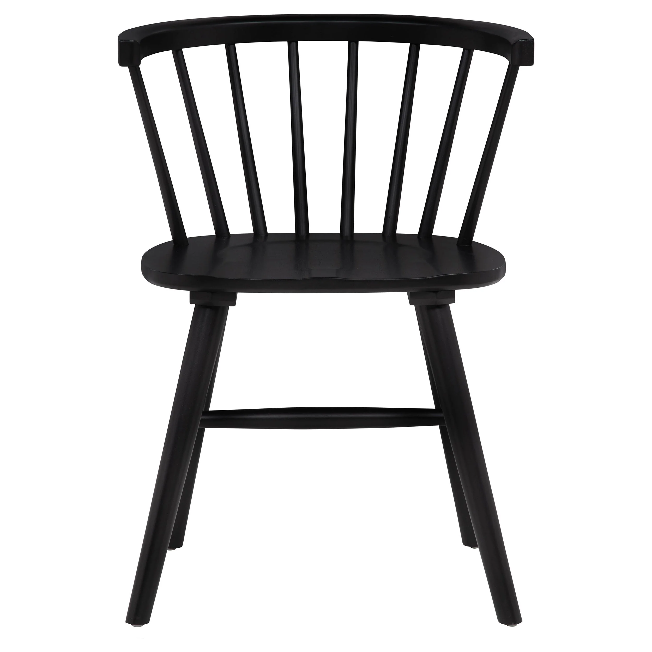 Jeffries Black Windsor Wood Dining Side Chair (Set of 2) - Image 4