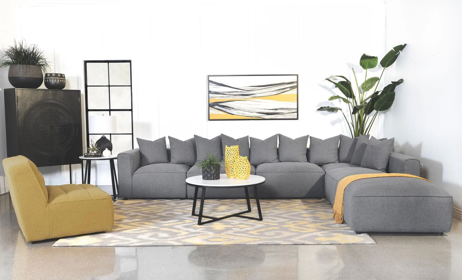 Jennifer Gray 6-Piece Tight Seat Modular Sectional - Image 18