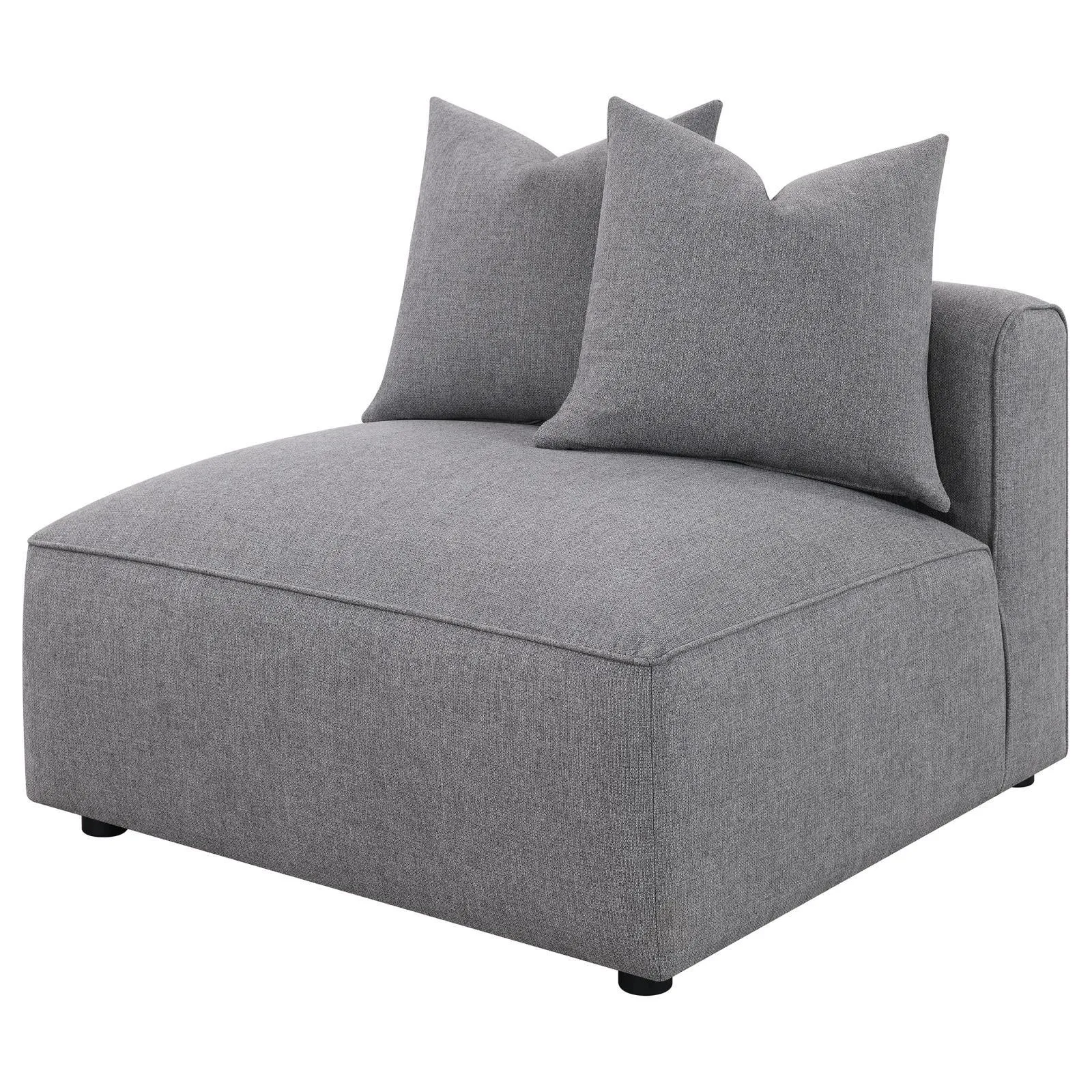 Jennifer Gray Tight Seat Armless Chair - Image 3