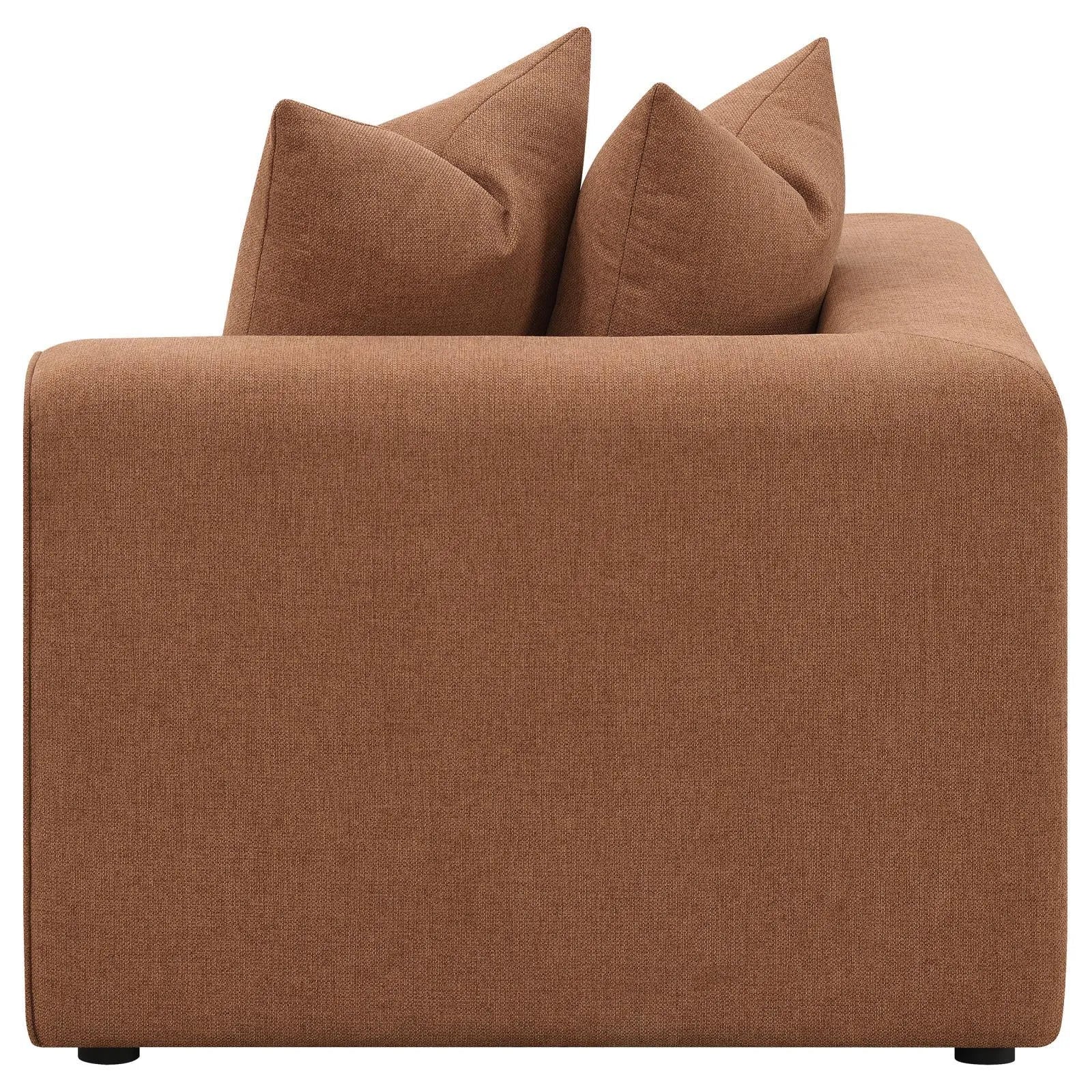 Jennifer Terracotta 6-Piece Upholstered Modular Sectional - Image 13