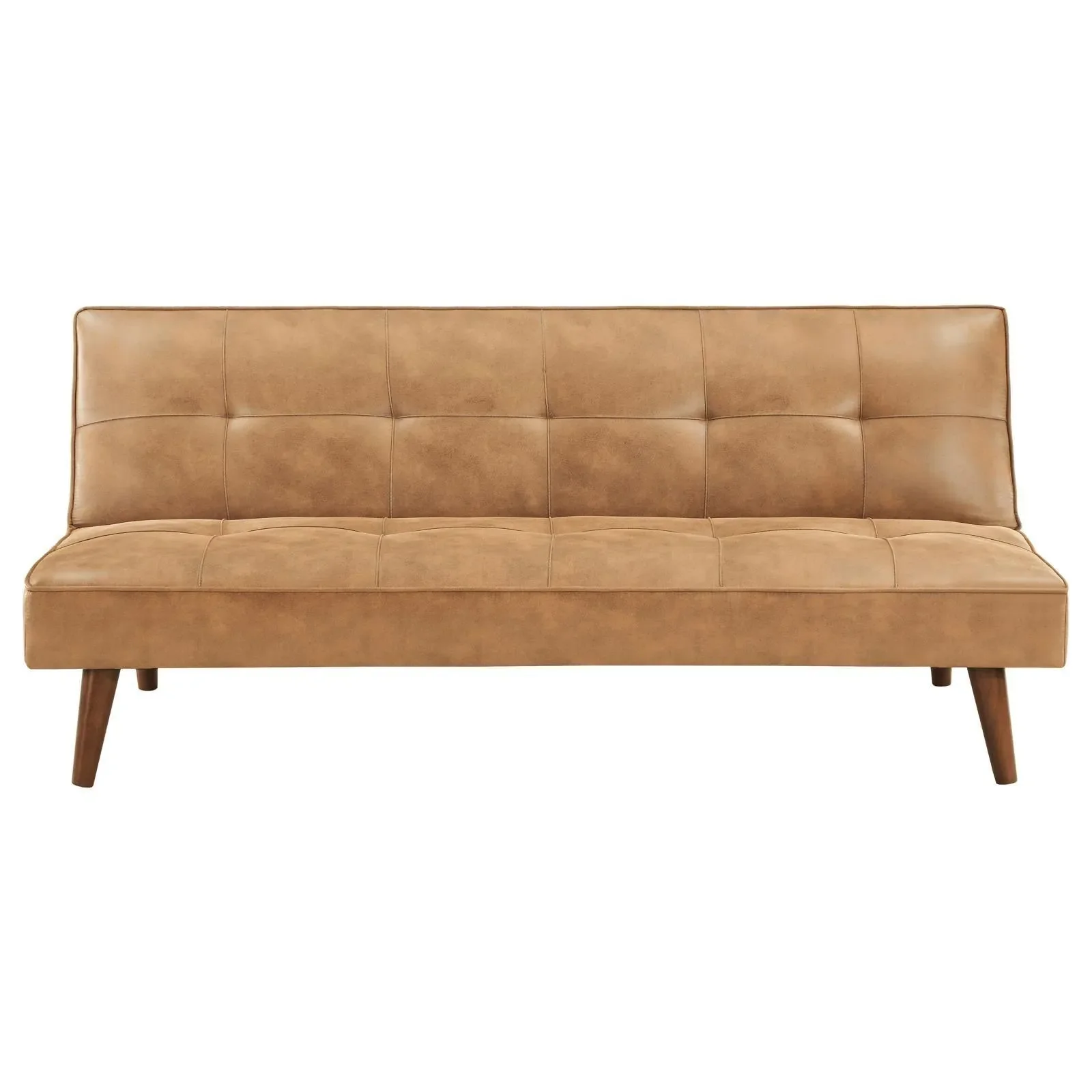 Jenson Upholstered Tufted Convertible Sofa Bed Saddle Brown - Image 5