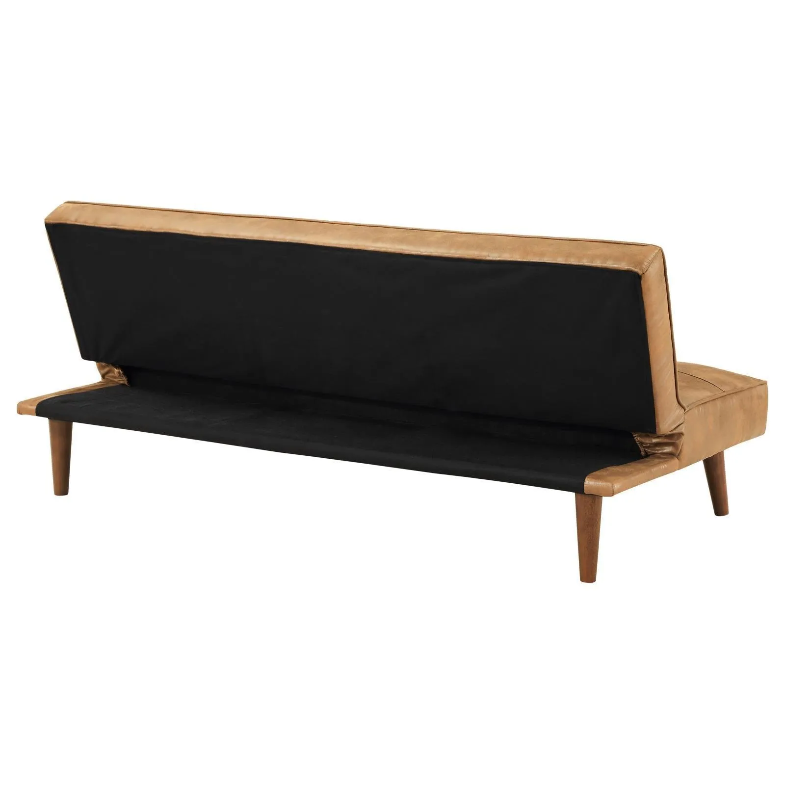 Jenson Upholstered Tufted Convertible Sofa Bed Saddle Brown - Image 8