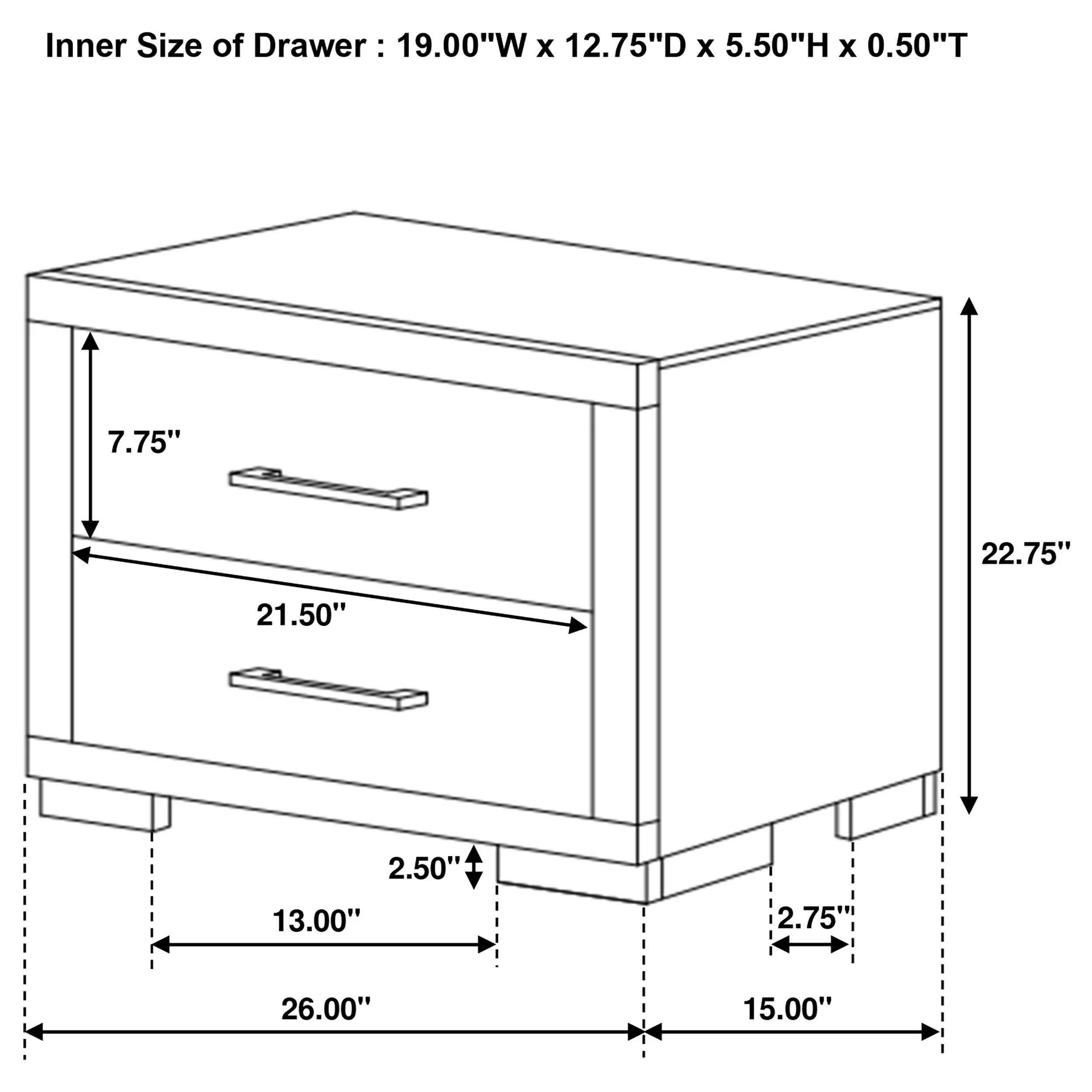 Jessica Cappuccino 4-Piece Queen Bedroom Set with Nightstand Panels - Image 15