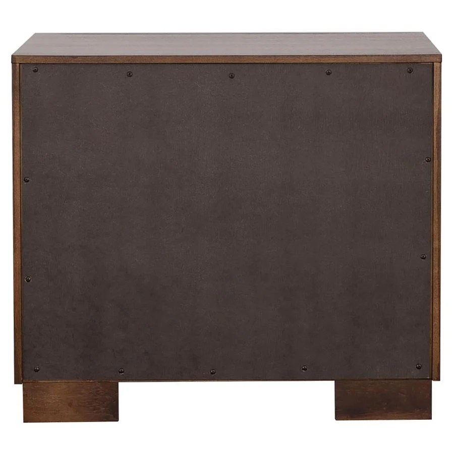 Jessica Cappuccino 5-piece Queen LED Bedroom Set - Image 7