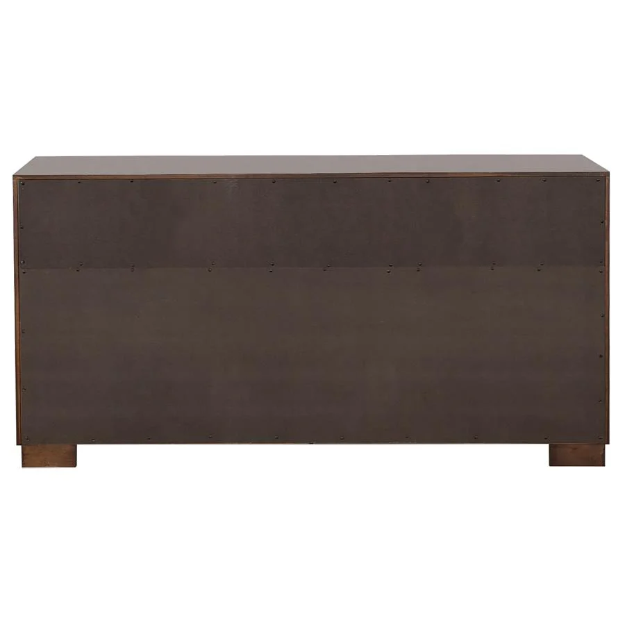 Jessica Cappuccino 5-piece Queen LED Bedroom Set - Image 9