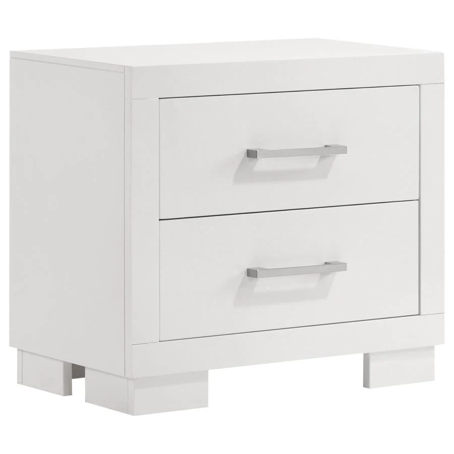Jessica White 5-Piece Eastern King Bedroom Set with Nightstand Panels - Image 5