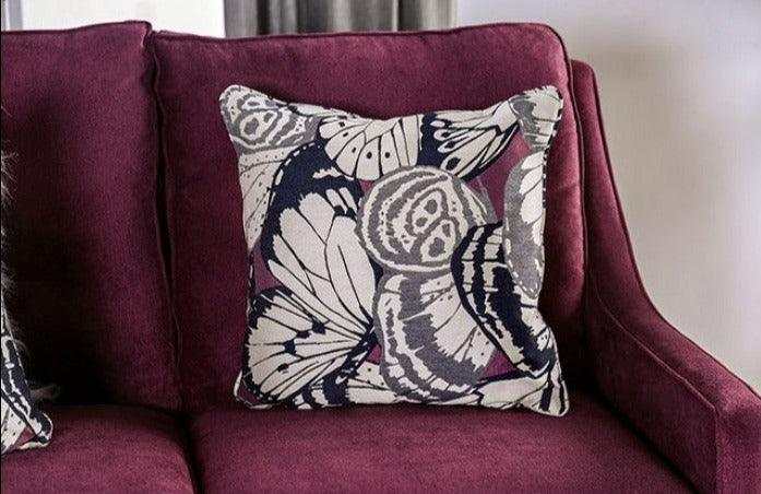 Jillian Plum Stationary Sofa & Loveseat - Image 6