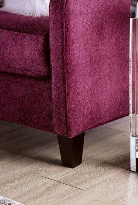 Jillian Plum Stationary Sofa & Loveseat - Image 7