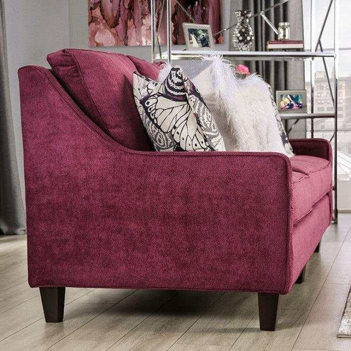 Jillian Plum Stationary Sofa & Loveseat - Image 8