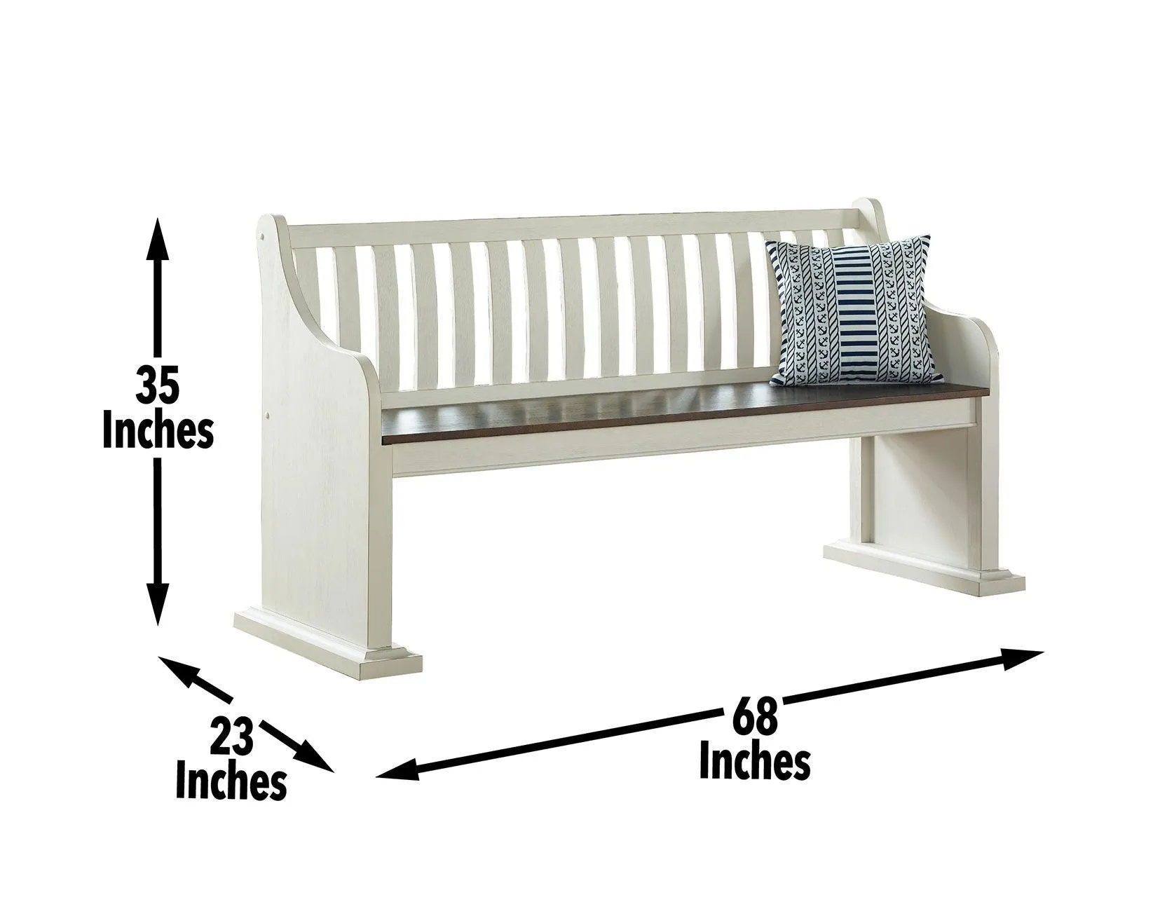 Joanna Bench with Back - Image 3