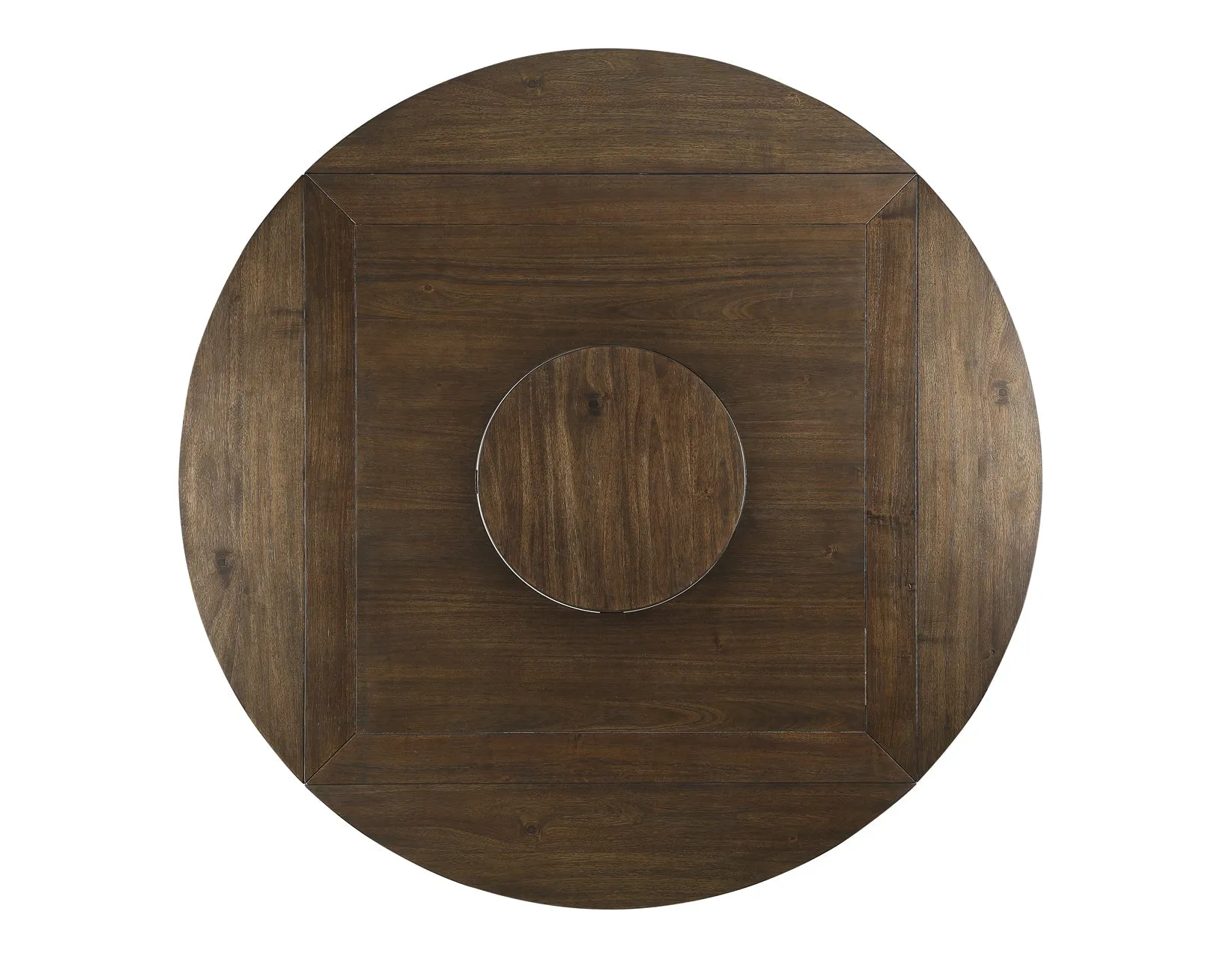 Joanna Ivory/Mocha Counter Height Dining Set with Lazy Susan - Image 4