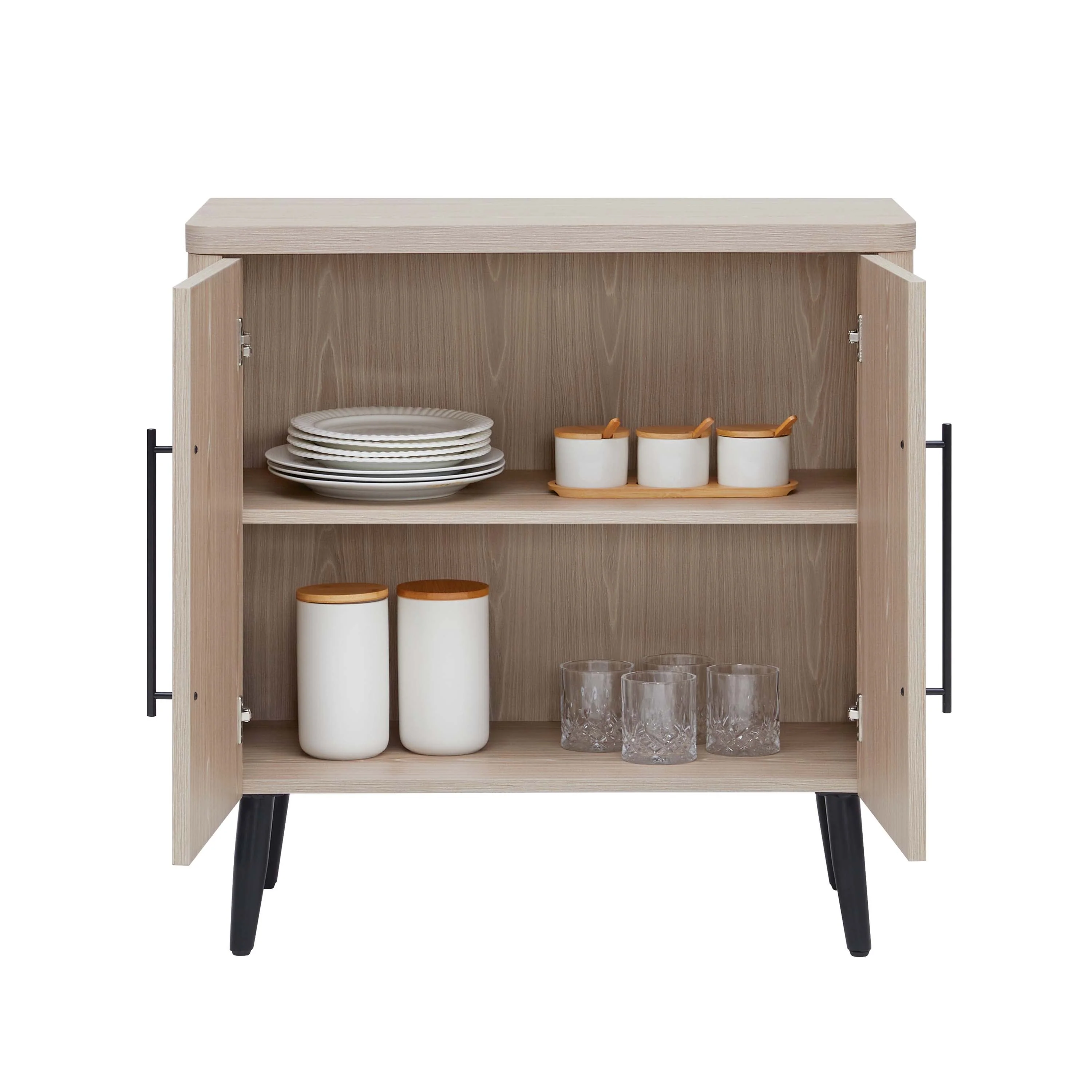 Jodie Accent Cabinet in Whitewashed Oak - Image 11