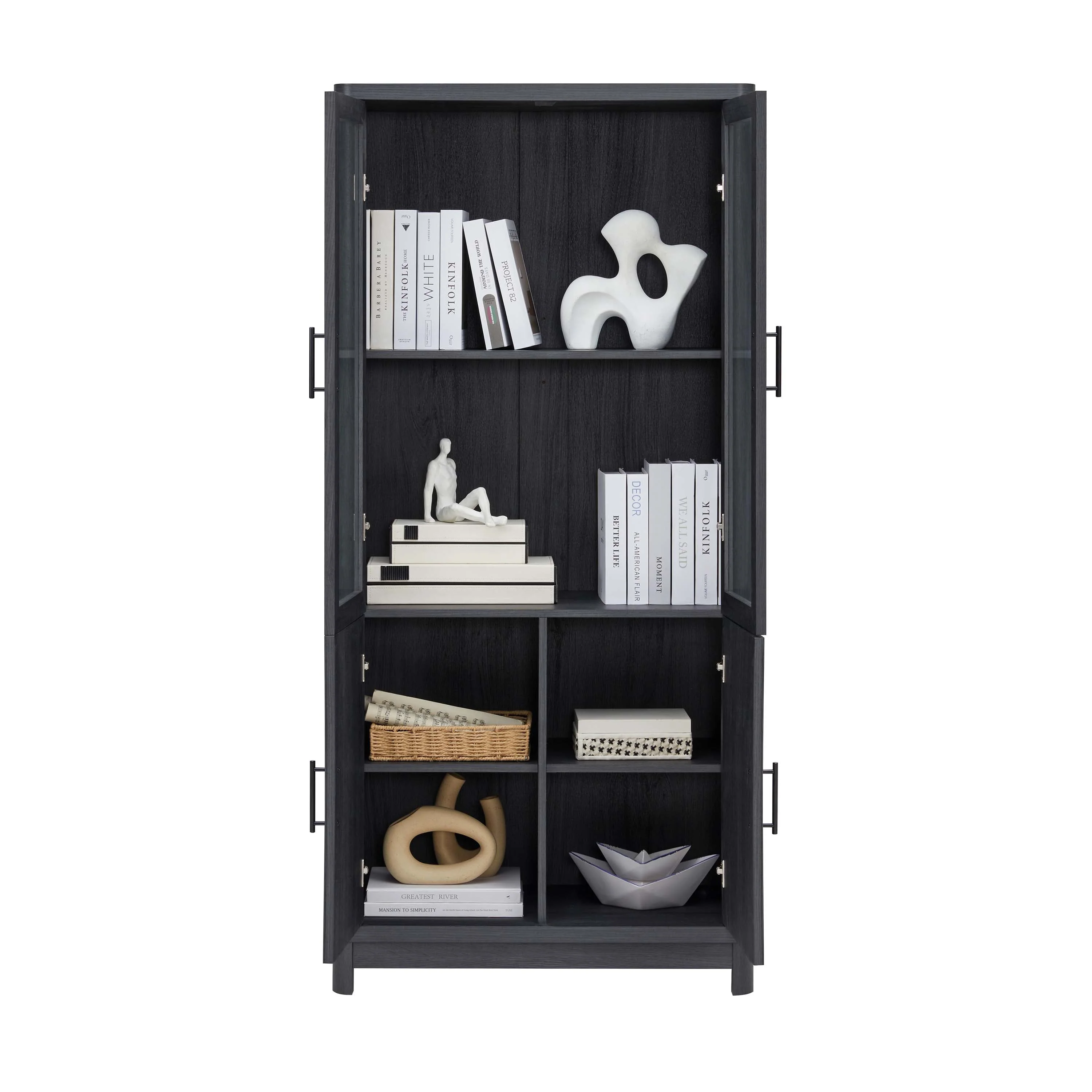 Jodie Bookcase in Charcoal Grey (set of 3) - Image 11