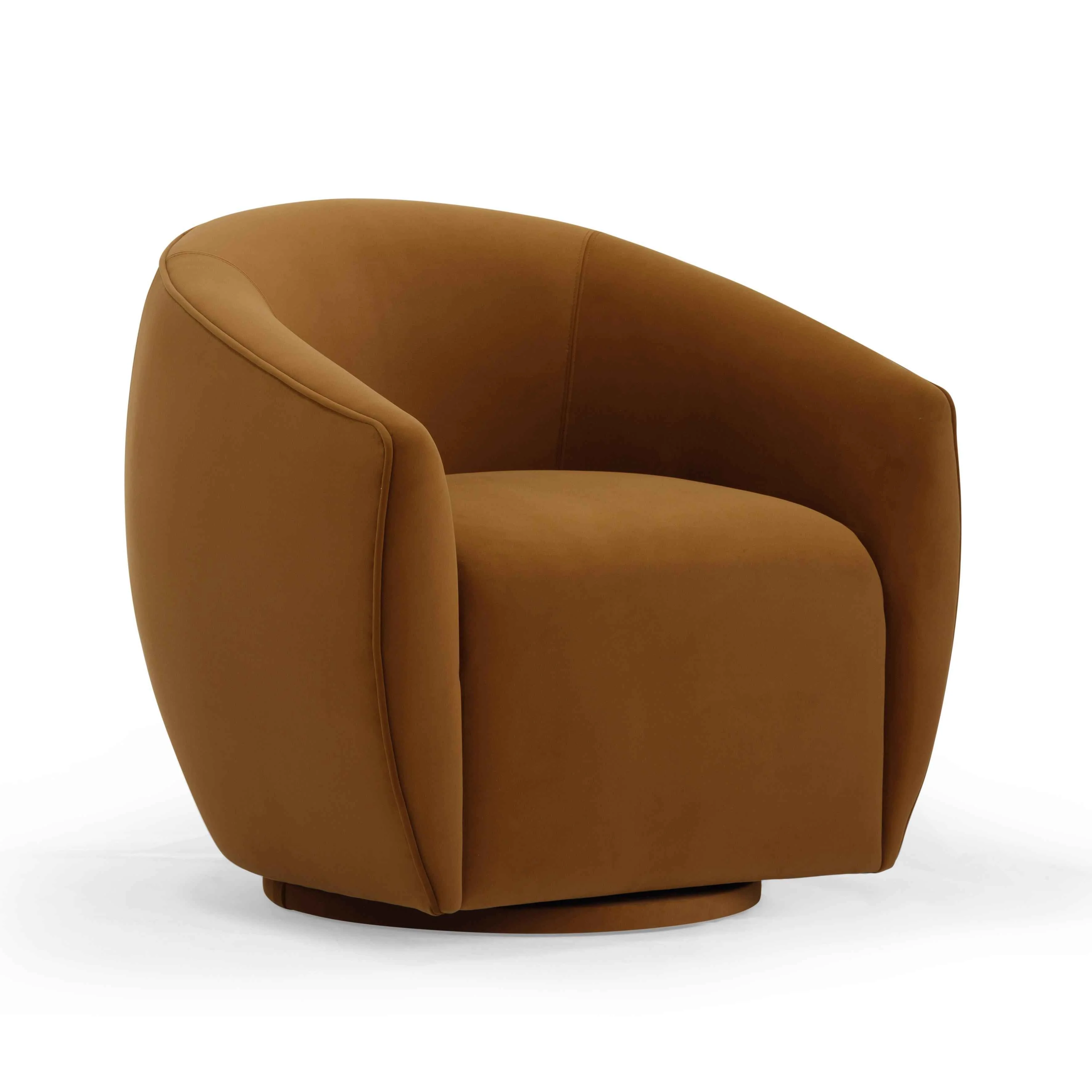Jordan Performance Velvet Swivel Accent Chair - Image 8