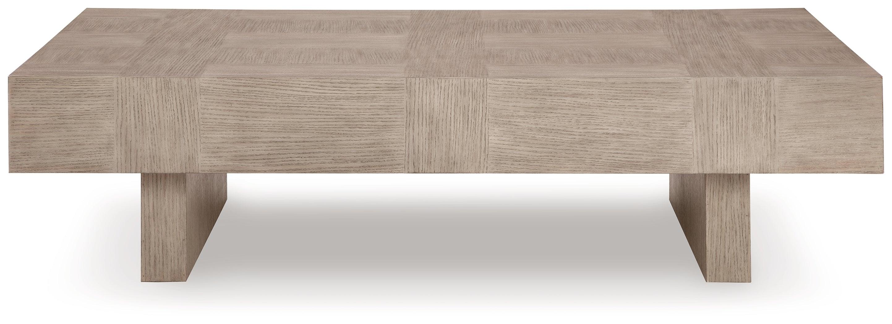 Jorlaina Light Grayish Brown Coffee Table - Image 2