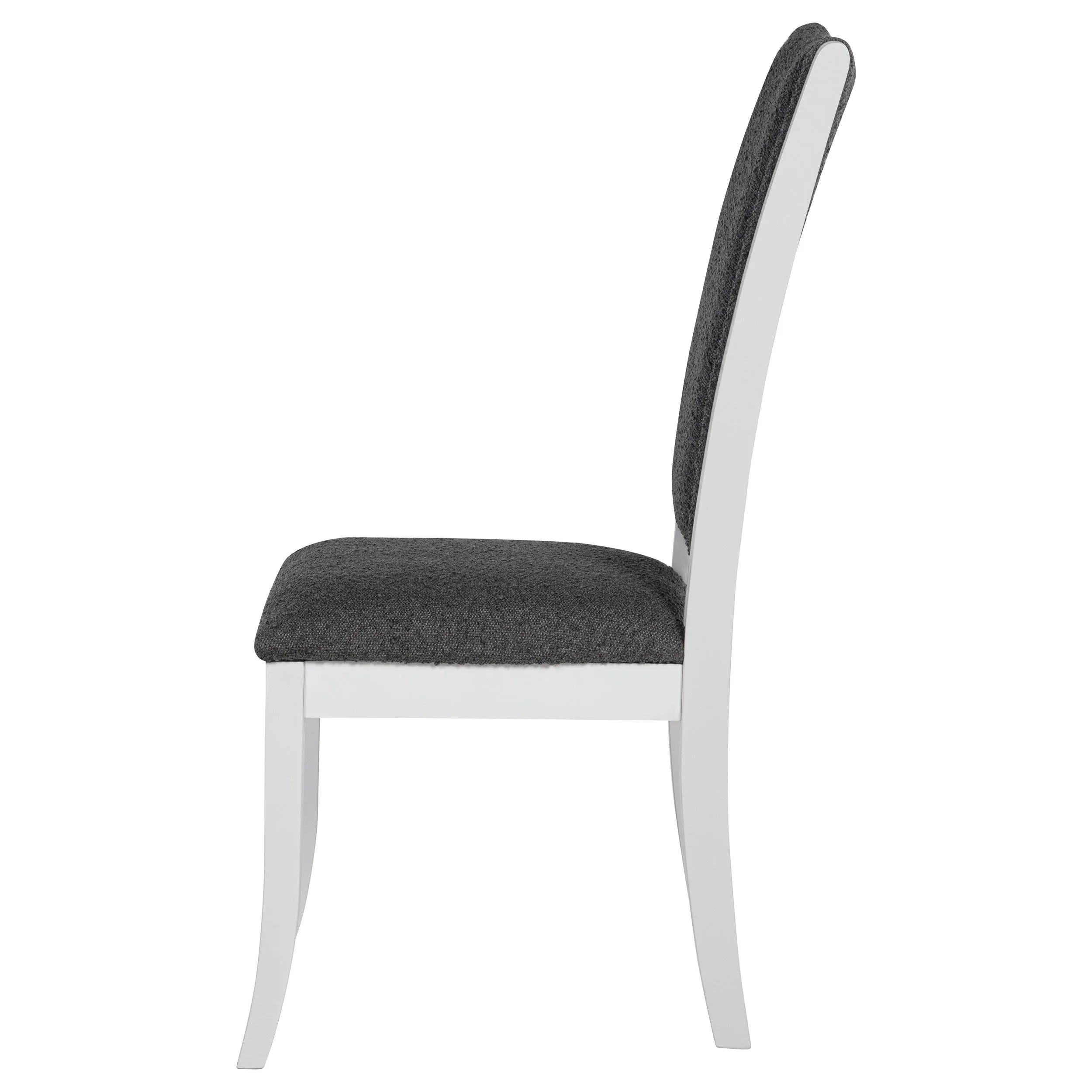 Judd Pearl White and Gray Dining Side Chair, Set of 2 - Image 5