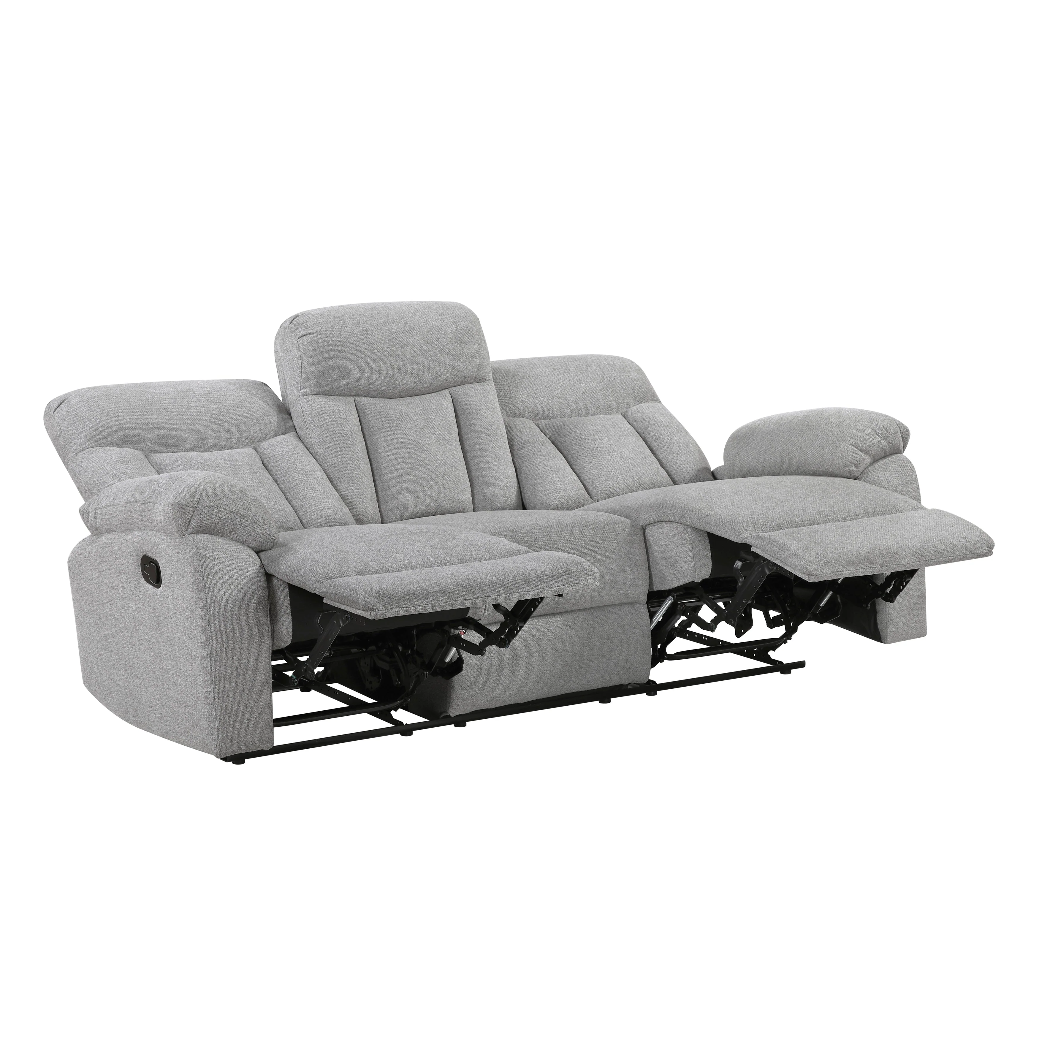 Jules Gray Double Reclining Living Room Set - Image 5