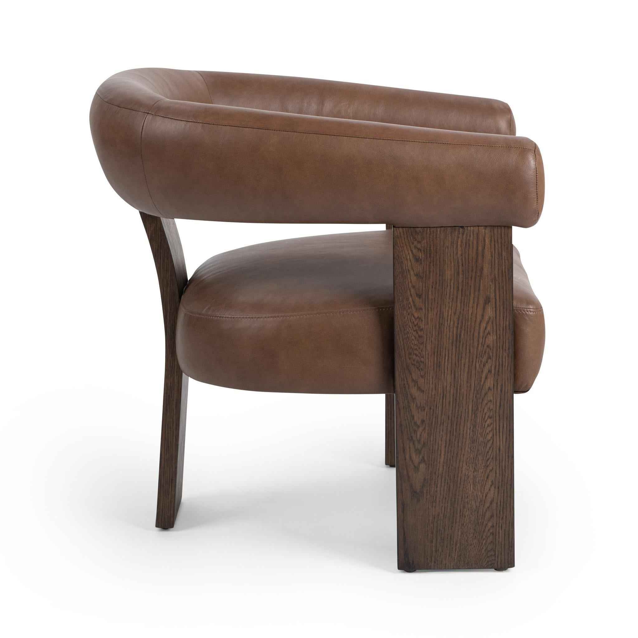Julina Accent Chair - Rich Cocoa - Image 3