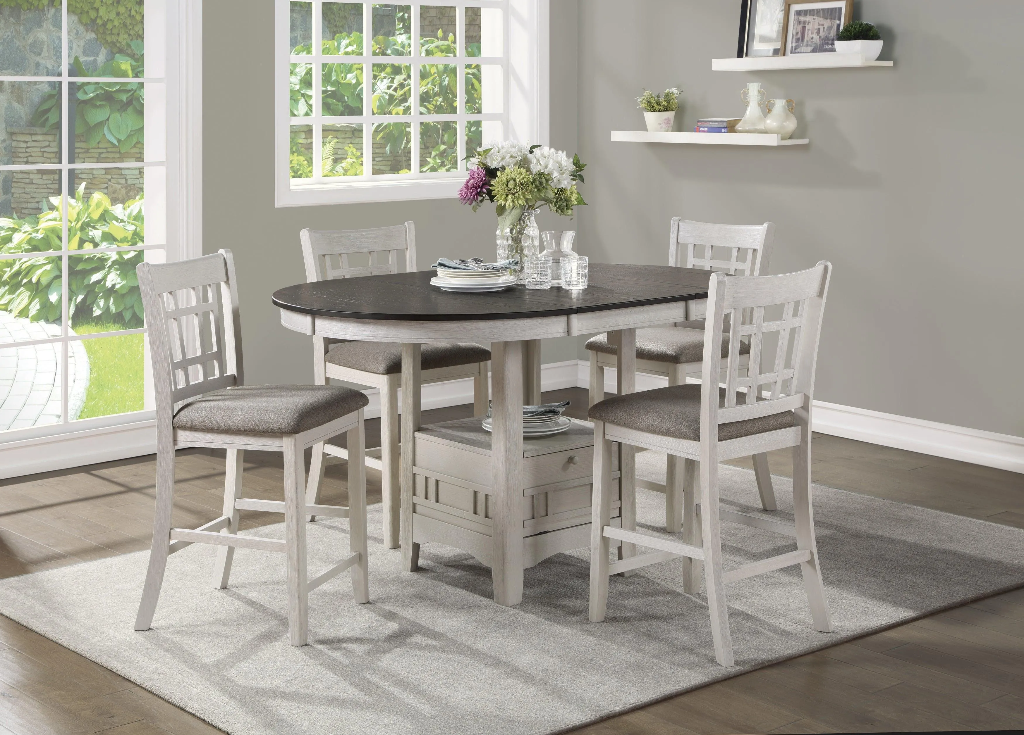 Junipero White Extendable Counter Height Table - Image 2