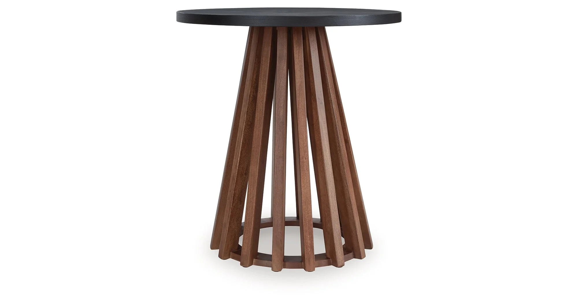 Kallari Warm Brown and Matte Black End Table - Image 6