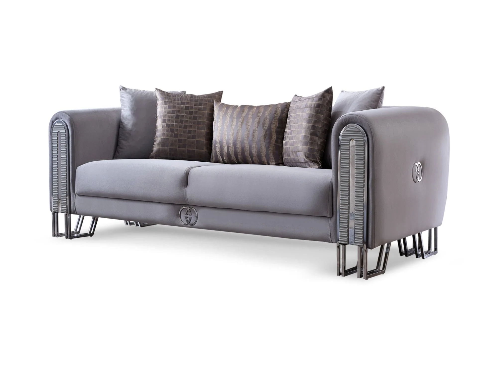 Kapadokya Grey 3-pieces (Sofa & Loveseat & Chair) Living Room Set - Image 10