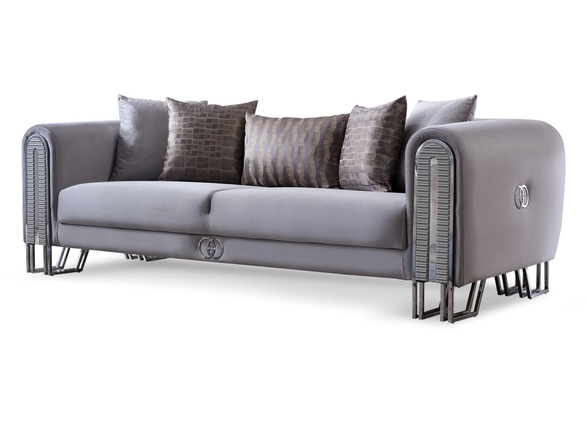 Kapadokya Grey 3-pieces (Sofa & Loveseat & Chair) Living Room Set - Image 9