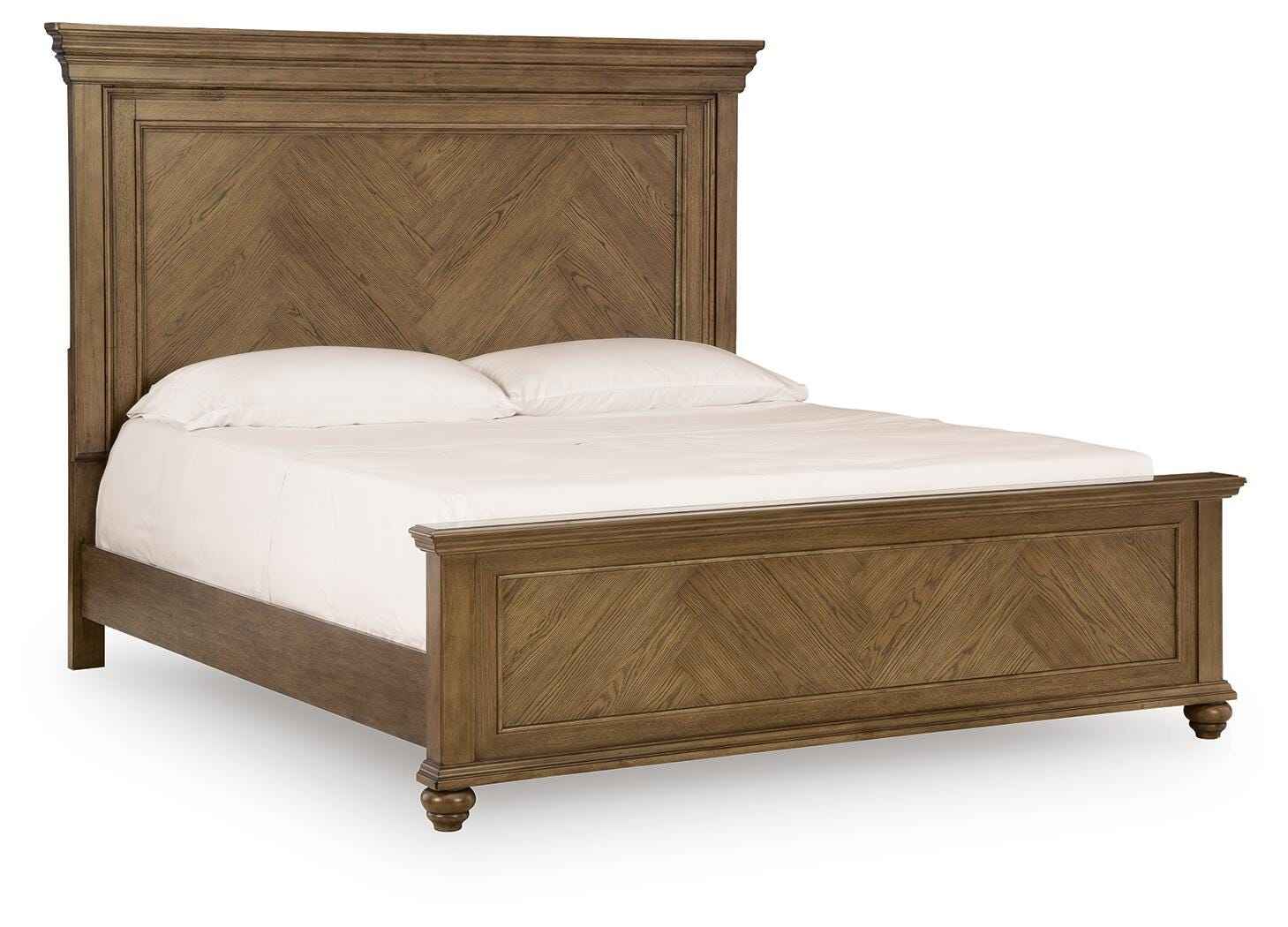 Karallin Medium Brown California King Panel Bed