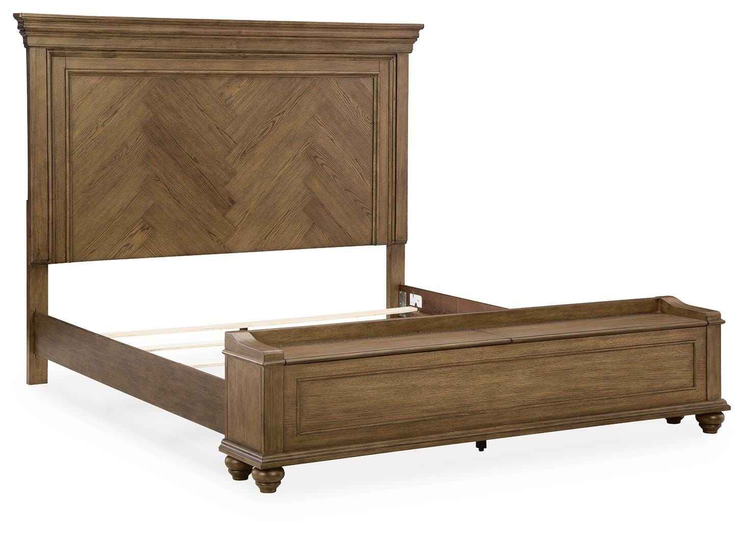 Karallin Medium Brown King Panel Storage Bed - Image 5