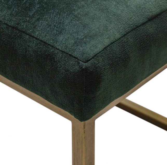 Katie Leather Bench Green - Image 6