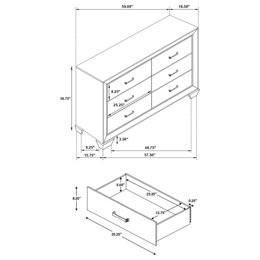 Kauffman 4-Piece Queen Bedroom Set with High Straight Headboard - Image 14