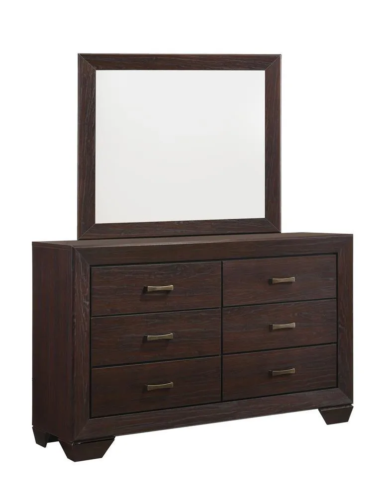 Kauffman Dark Cocoa 6-Drawer Dresser - Image 9