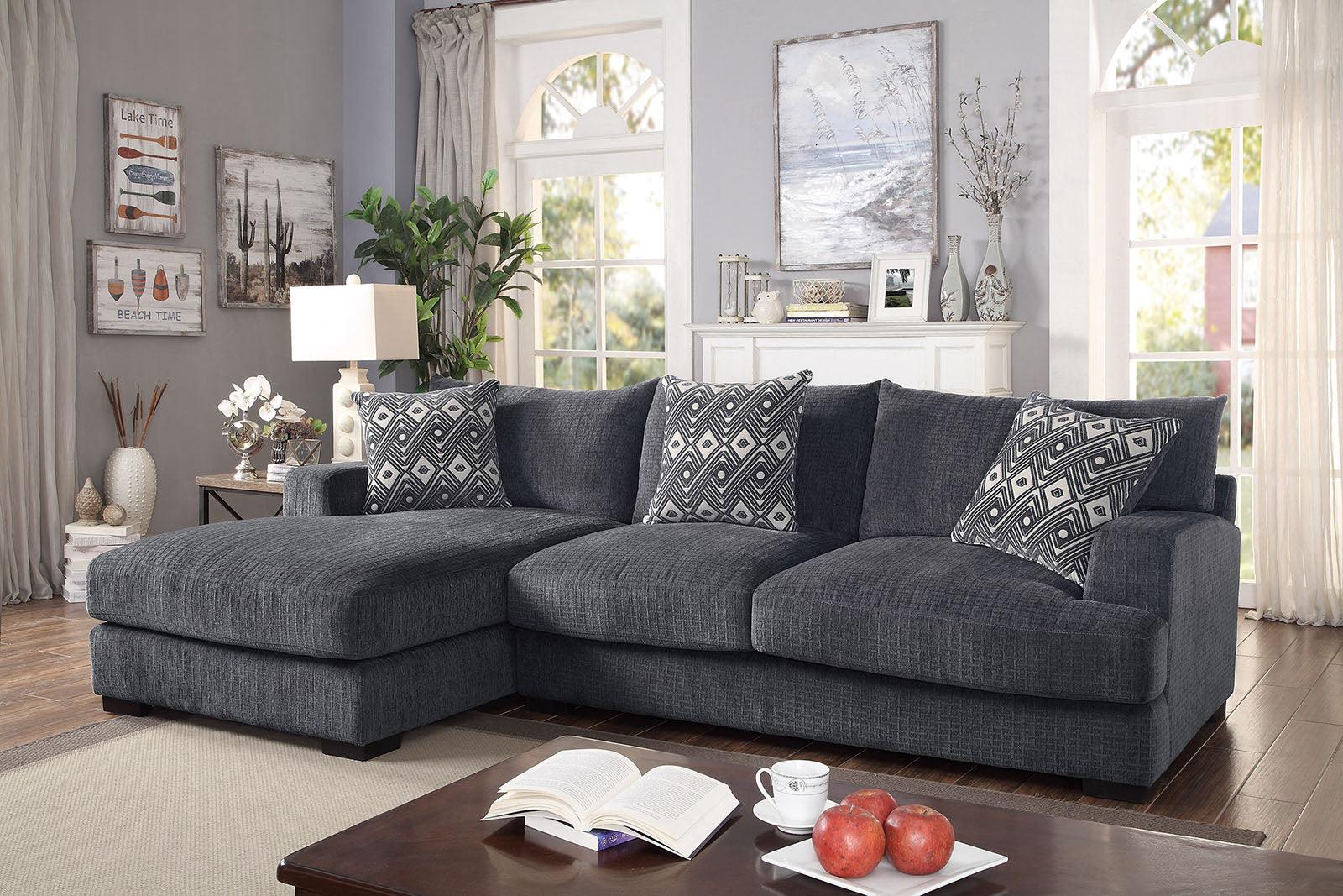 Kaylee Gray Large L-Sectional with Left Arm Facing Chaise