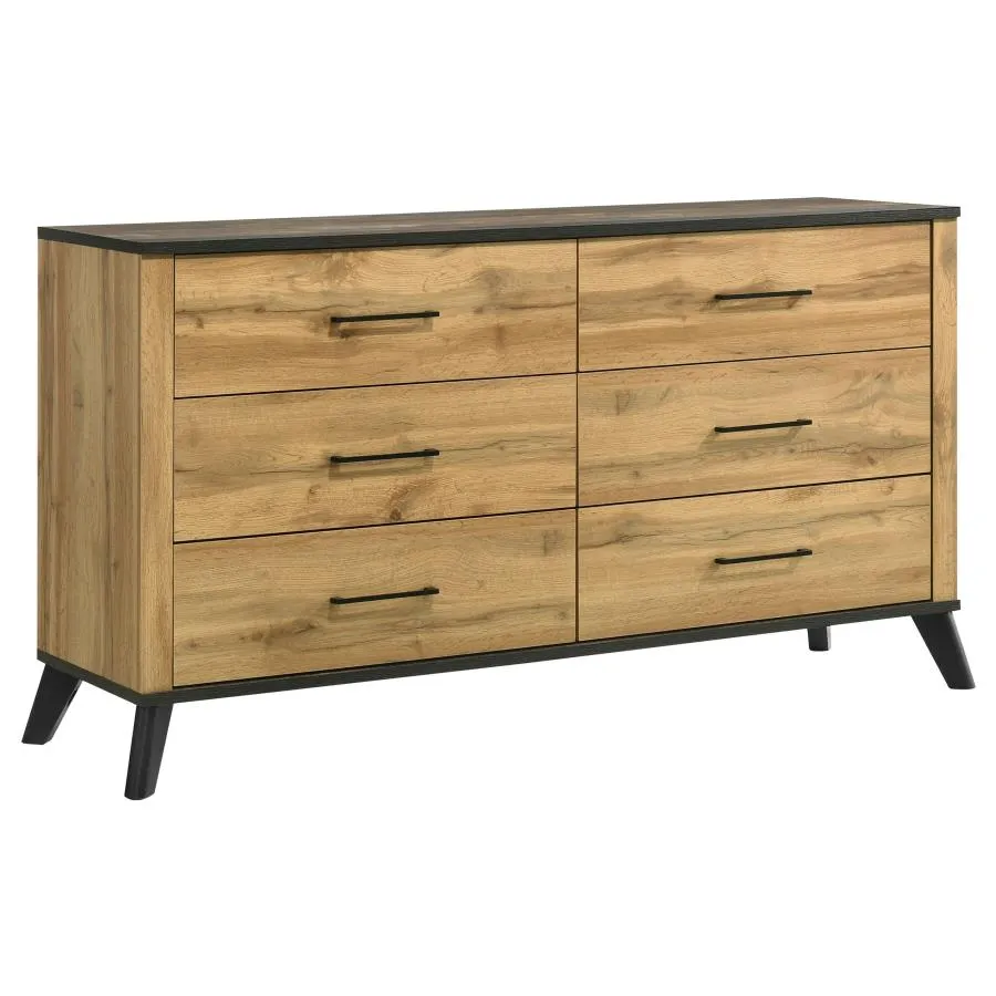 Kaywood Natural Pine 5-Piece Eastern King Bedroom Set - Image 7