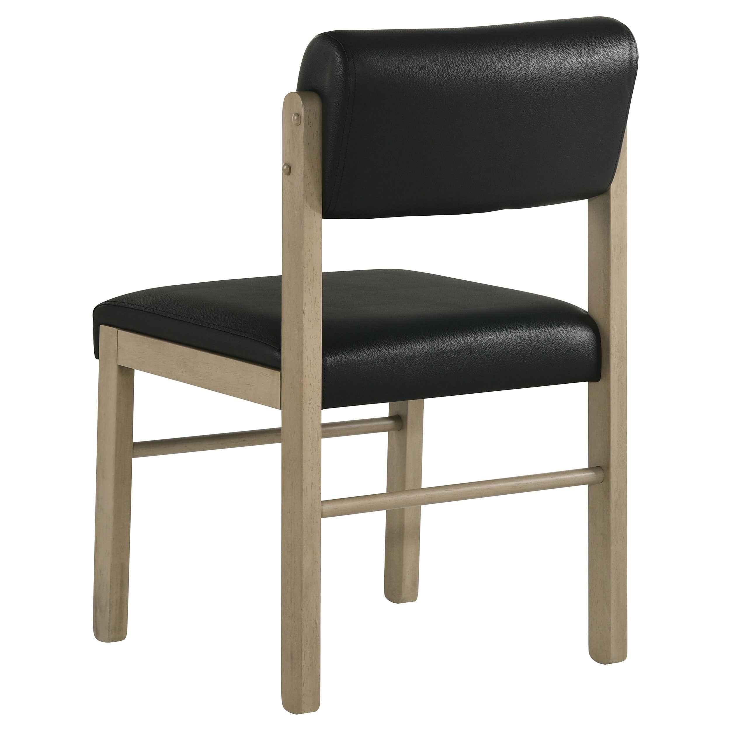 Kehoe Natural Oak/Black Upholstered Dining Side Chair (Set of 2) - Image 7